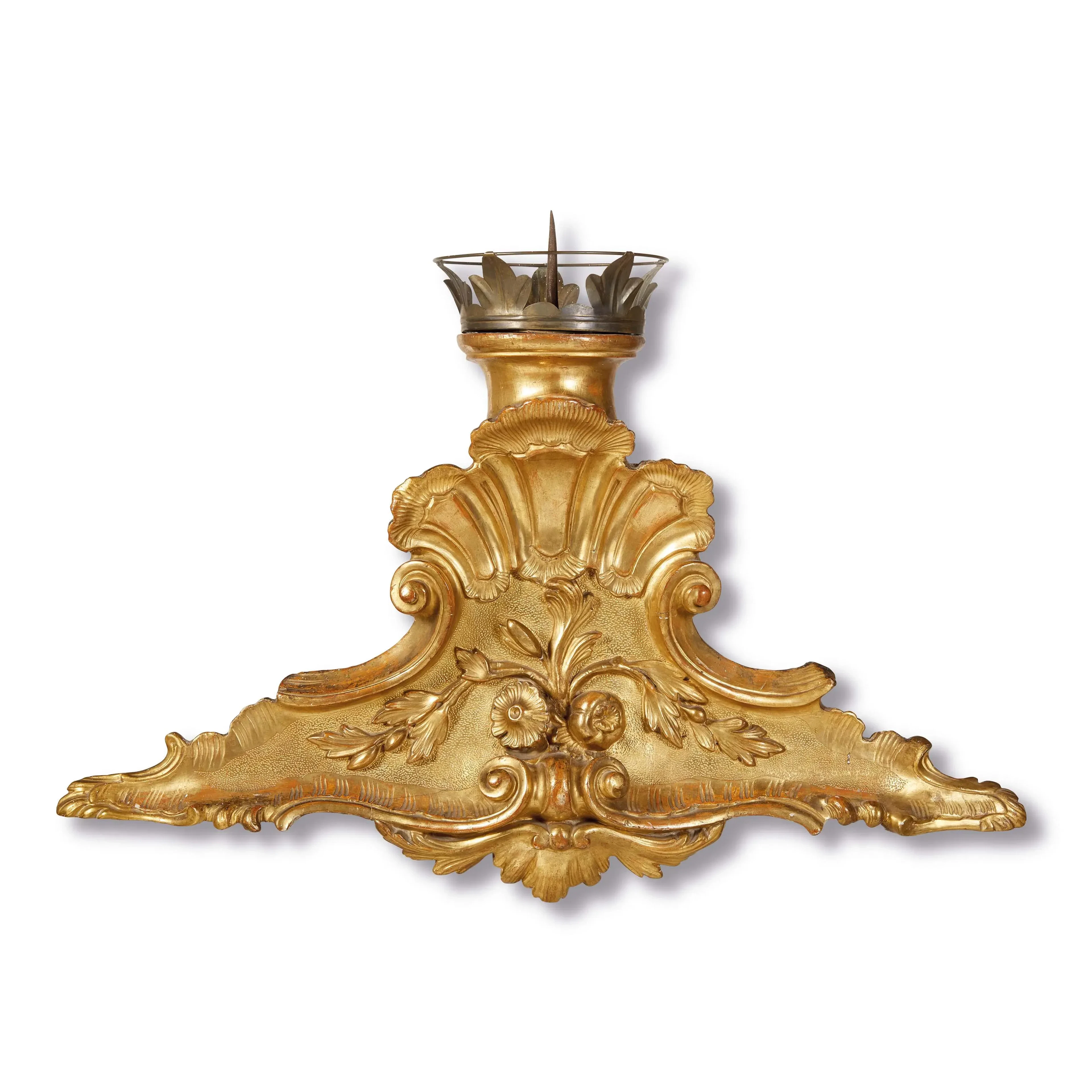 A PAIR OF VENETIAN CANDLEHOLDER ORNAMENTS, 18TH CENTURY