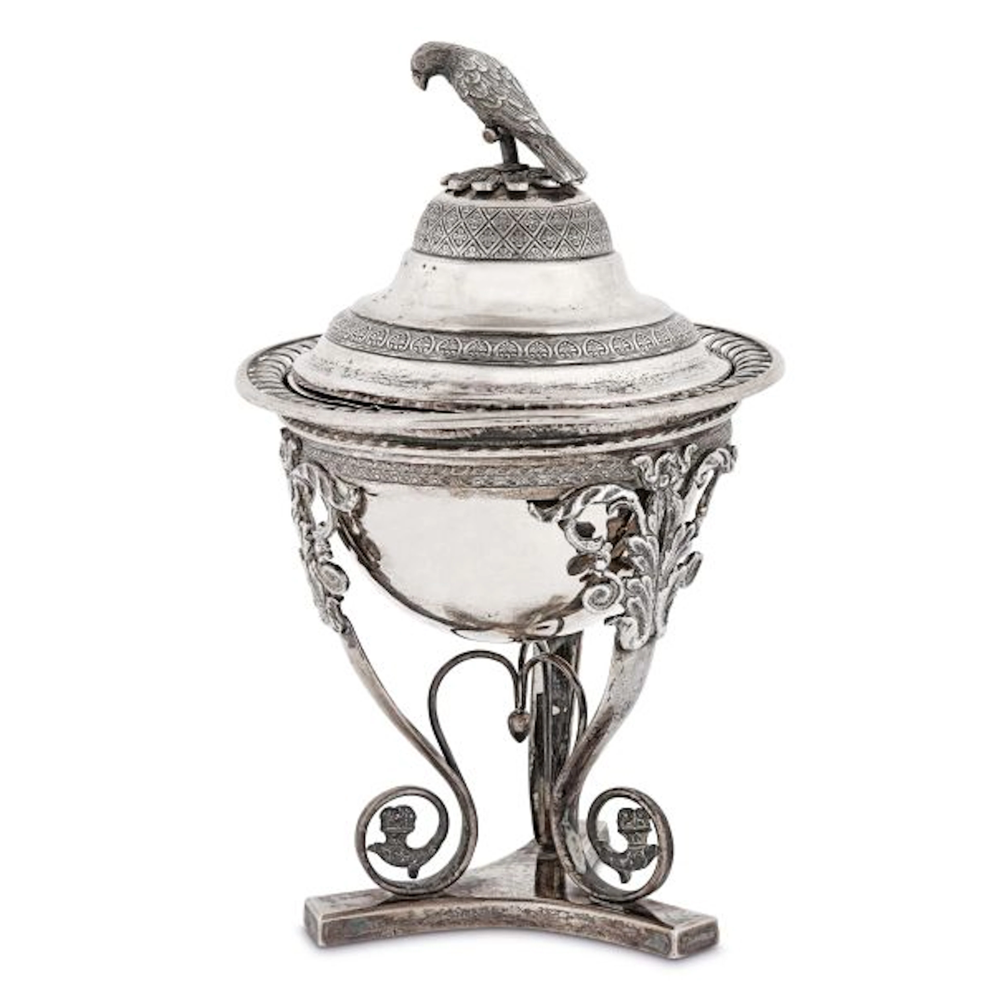 A SILVER SUGAR BOWL, ITALY, 20TH CENTURY