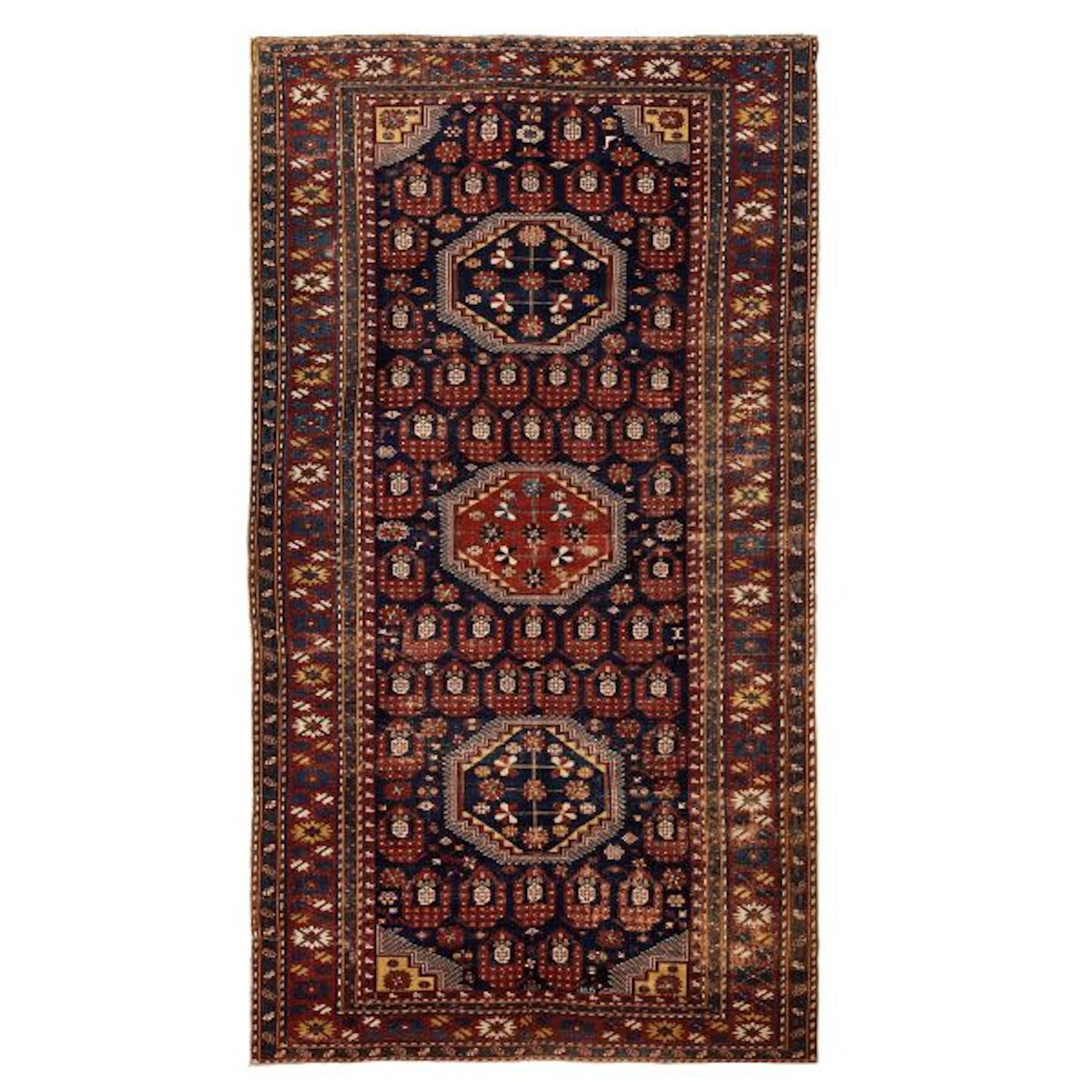 A CAUCASIAN SHIRVAN CARPET, 20TH CENTURY