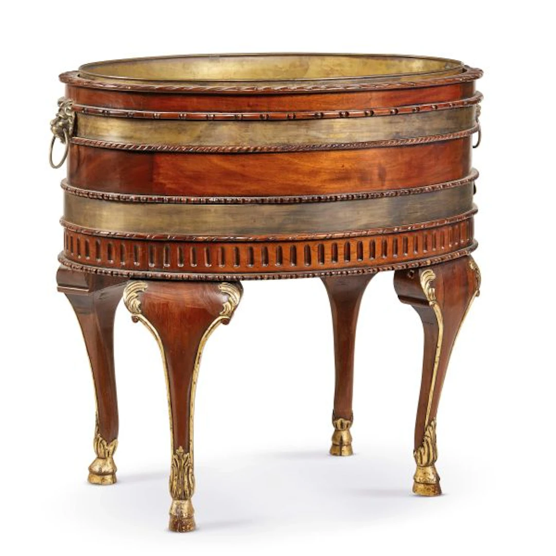 AN ENGLISH GEORGE III STYLE JARDINIÈRE, 20TH CENTURY