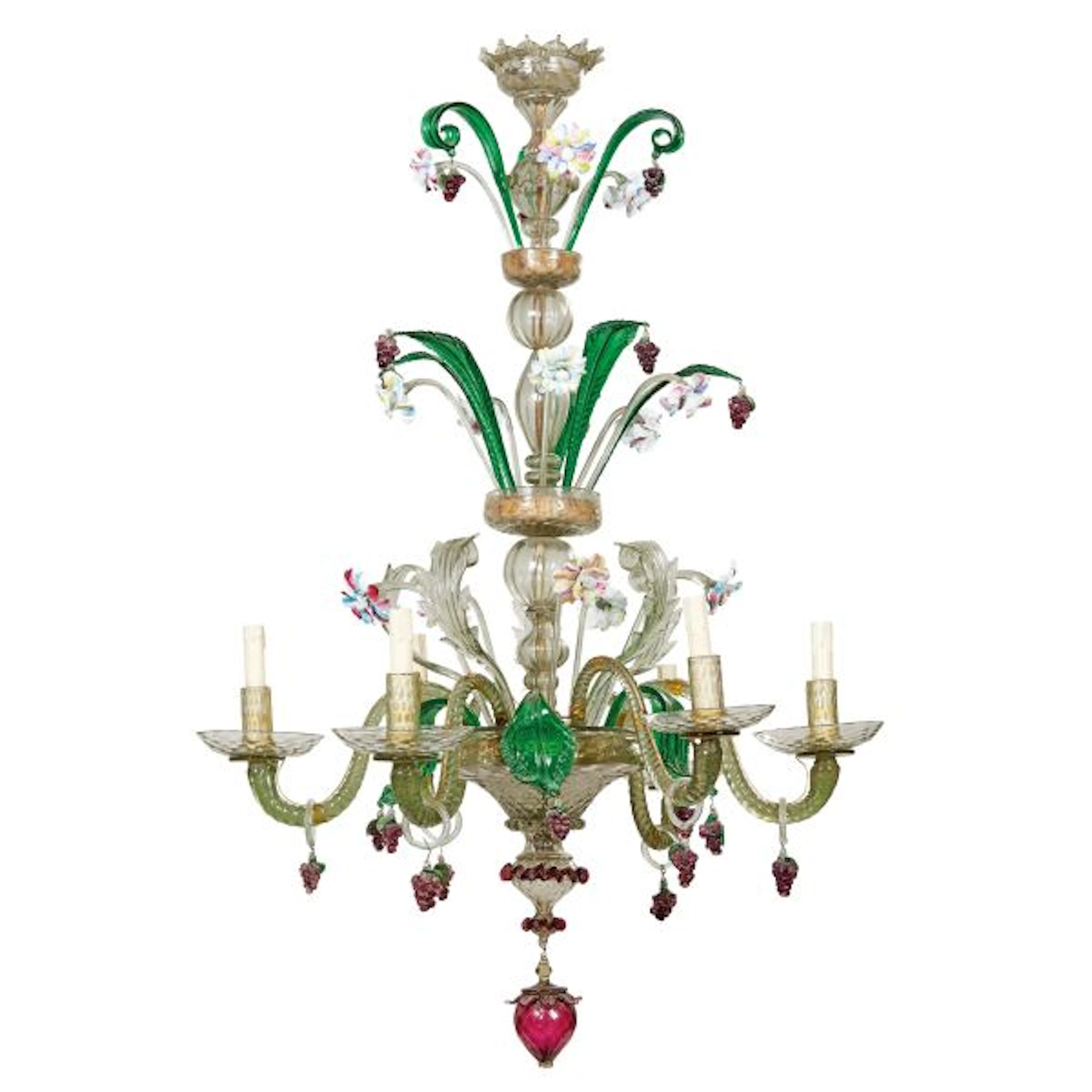 A VENETIAN CHANDELIER, 19TH CENTURY