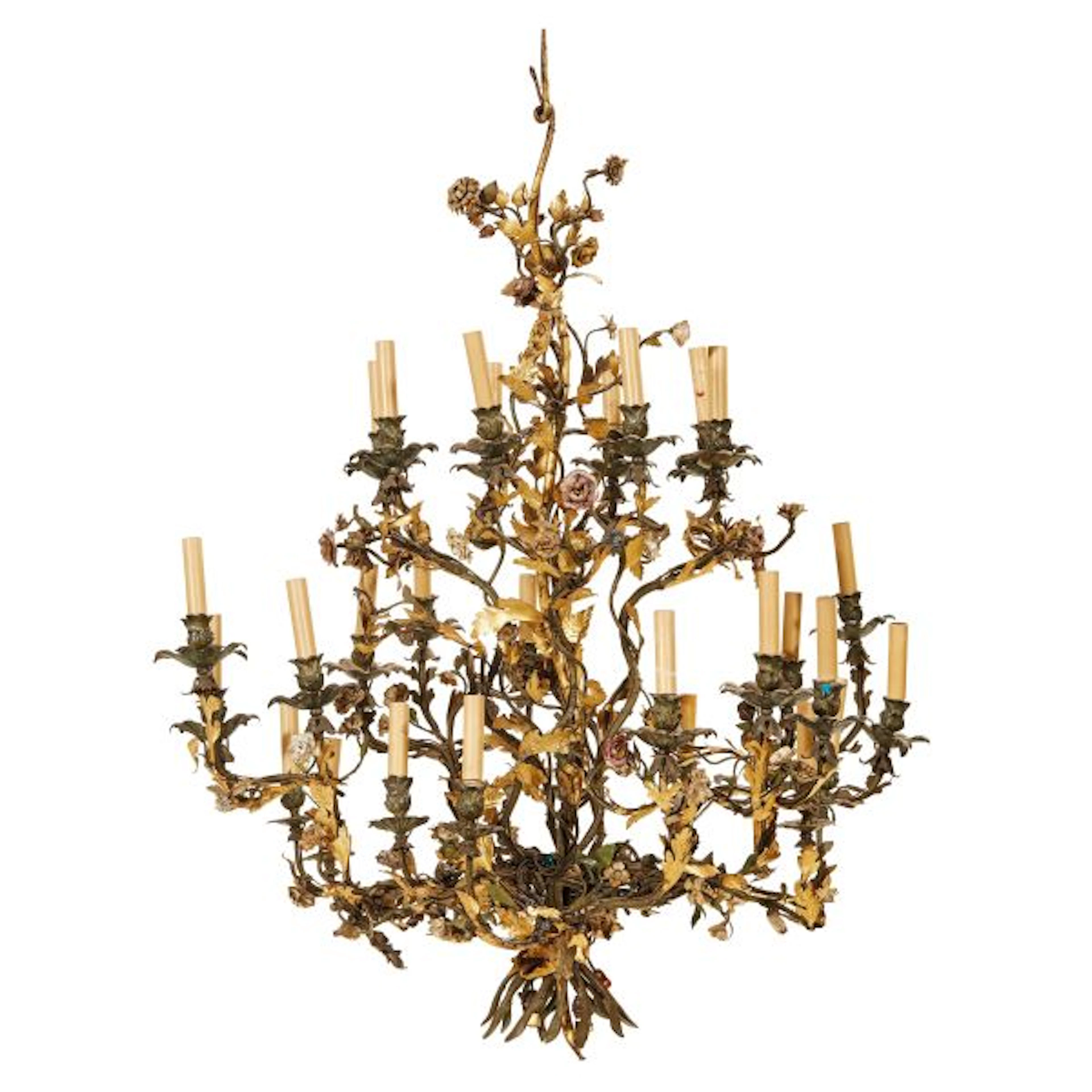 A PIEDMONTESE CHANDELIER, LATE 19TH CENTURY
