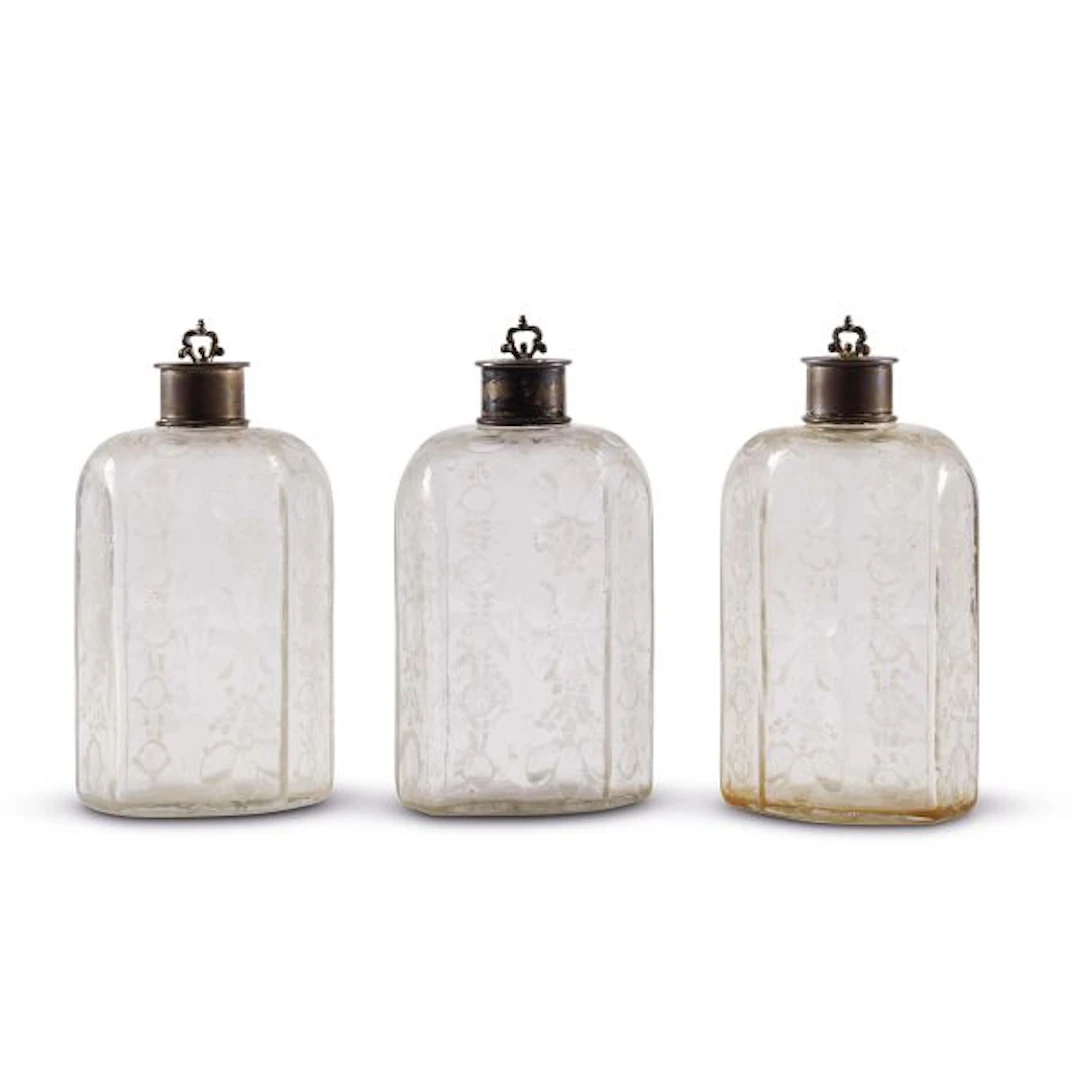 THREE VENETIAN BOTTLES, 18TH CENTURY