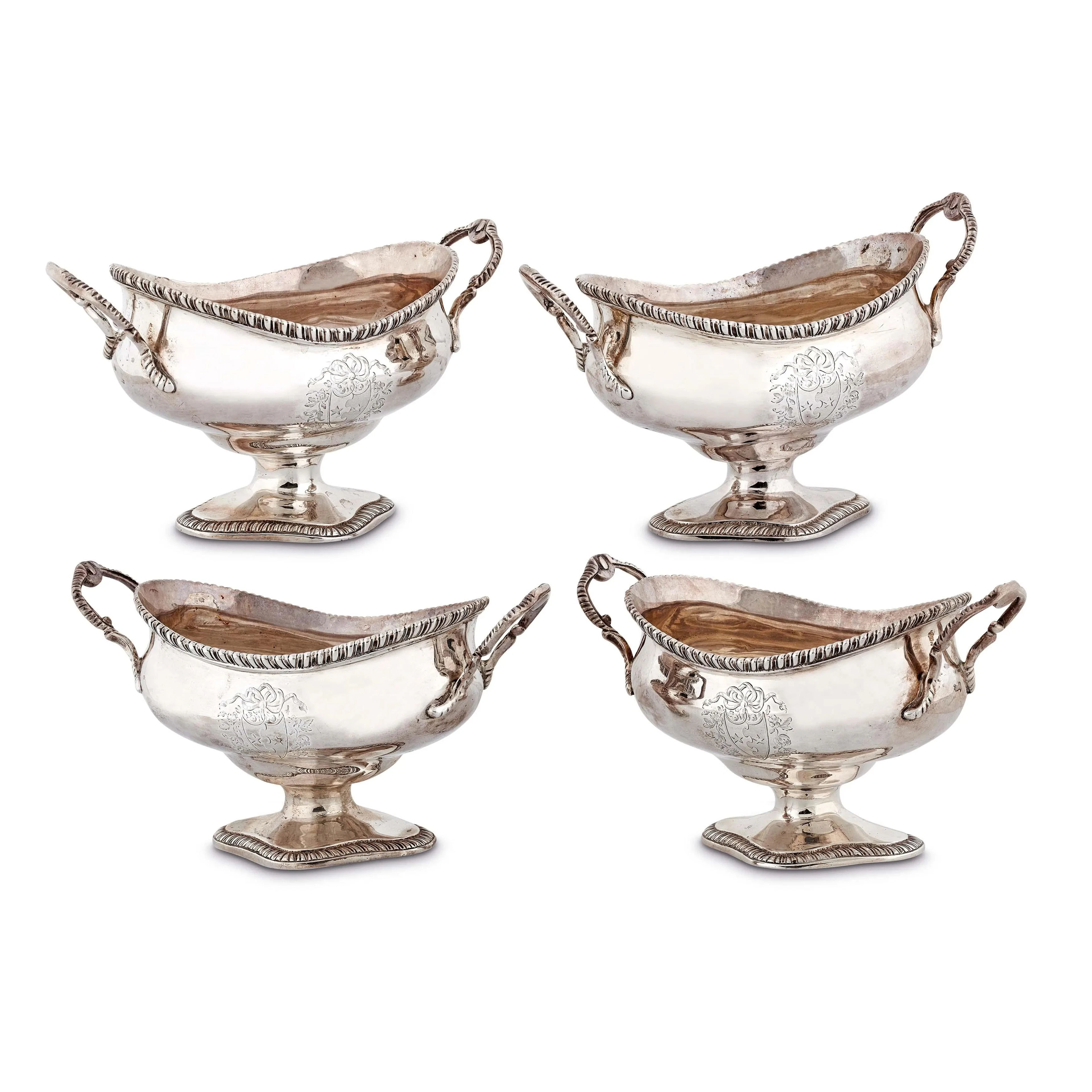 FOUR SAUCE BOATS, GEORGE SMITH II, LONDON, 1770