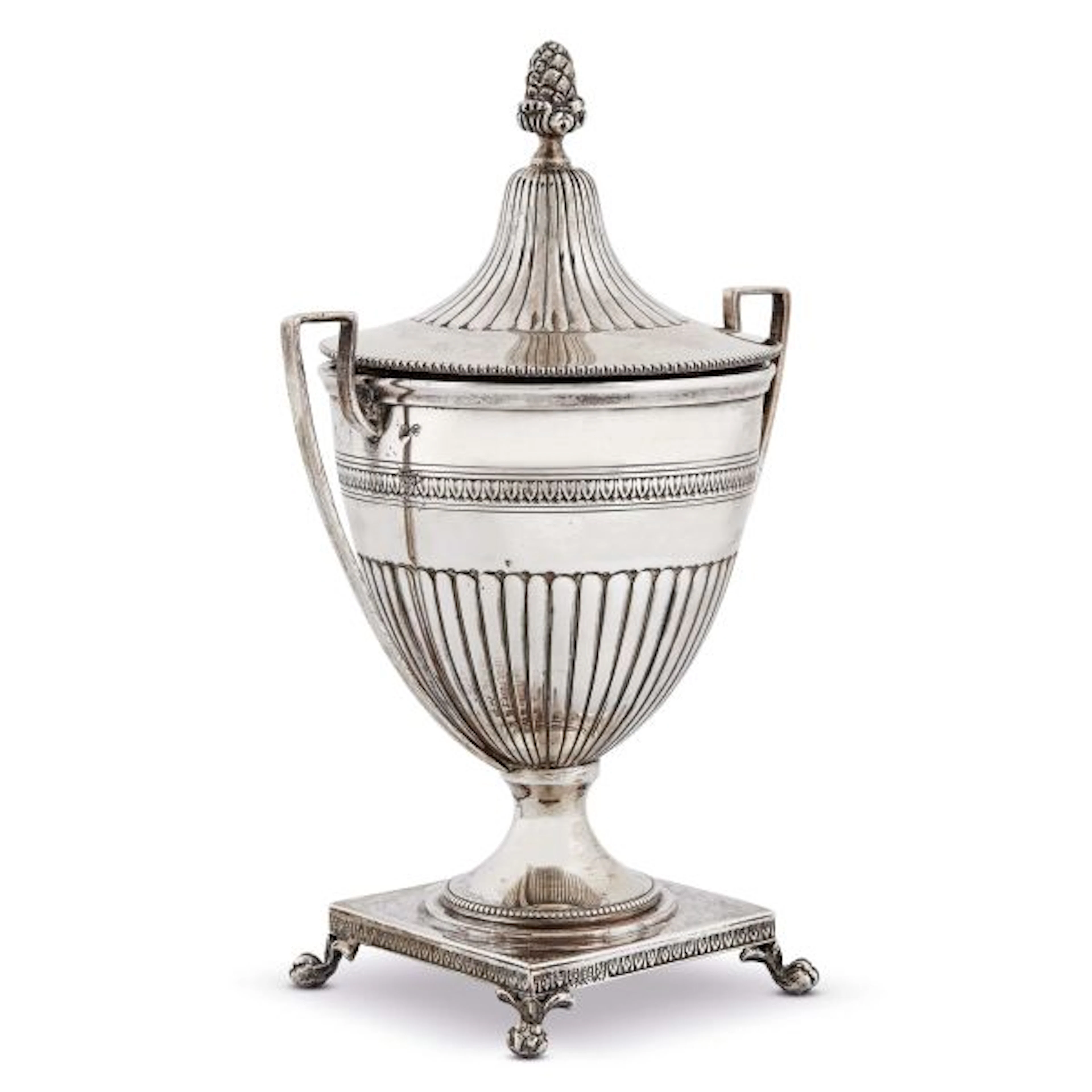 A SILVER SUGAR BOWL, FLORENCE, 20TH CENTURY
