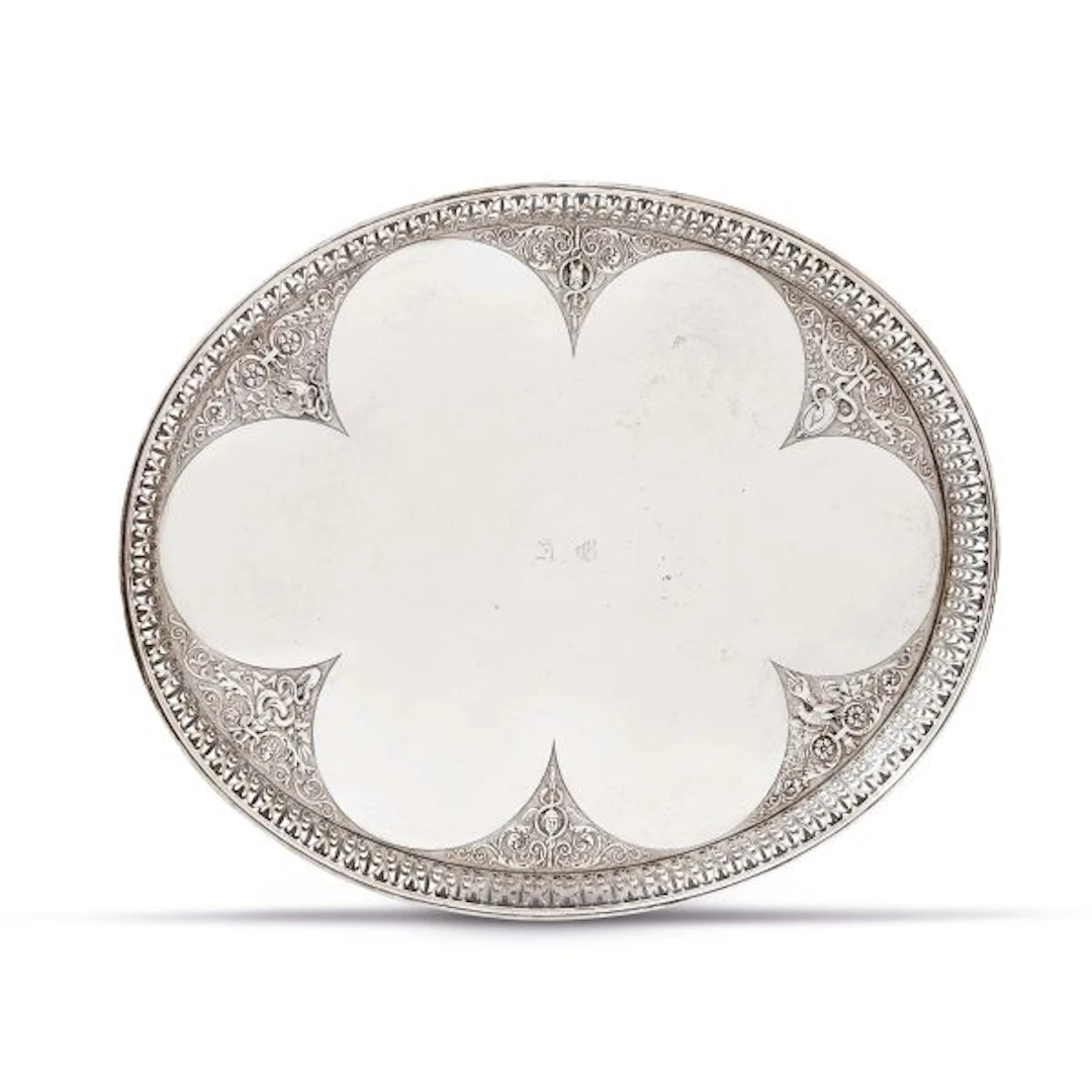 A SILVER TRAY, MILAN, EARLY 19TH CENTURY
