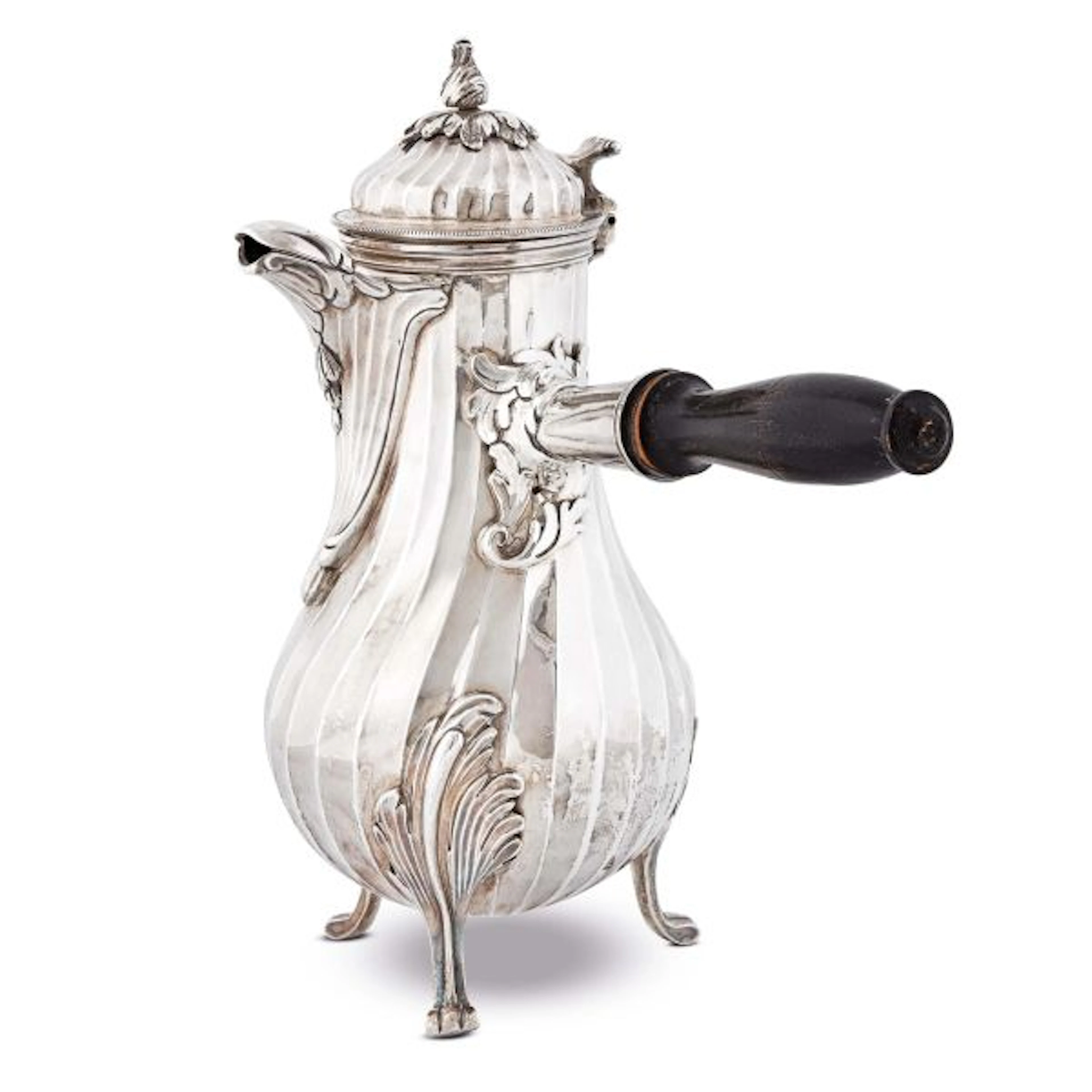 A SILVER COFFEE POT, GIOVANNI FINO, TURIN, SECOND HALF 18TH CENTURY