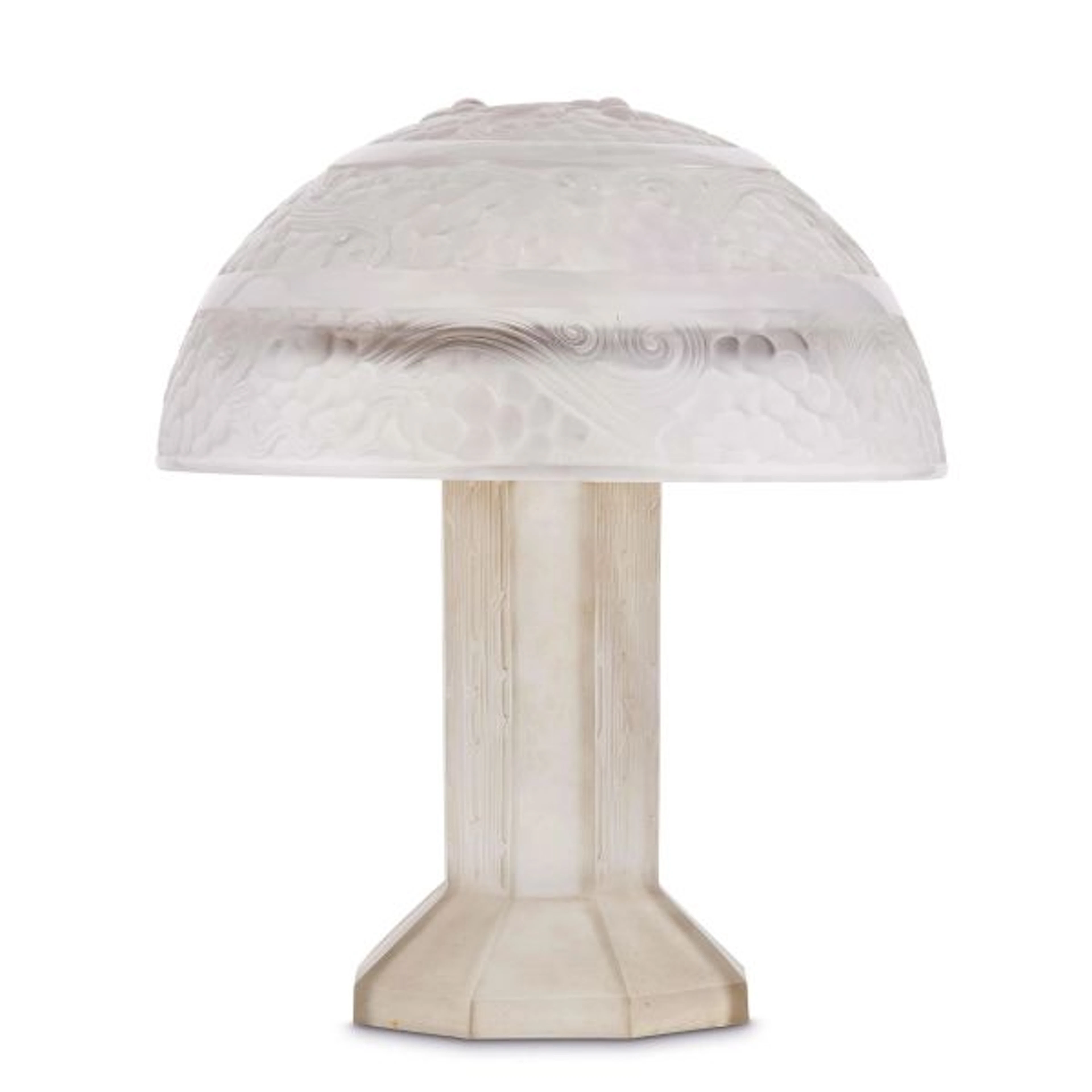 A LALIQUE 'SAINT VINCENT' TABLE LAMP, FRANCE, 20TH CENTURY
