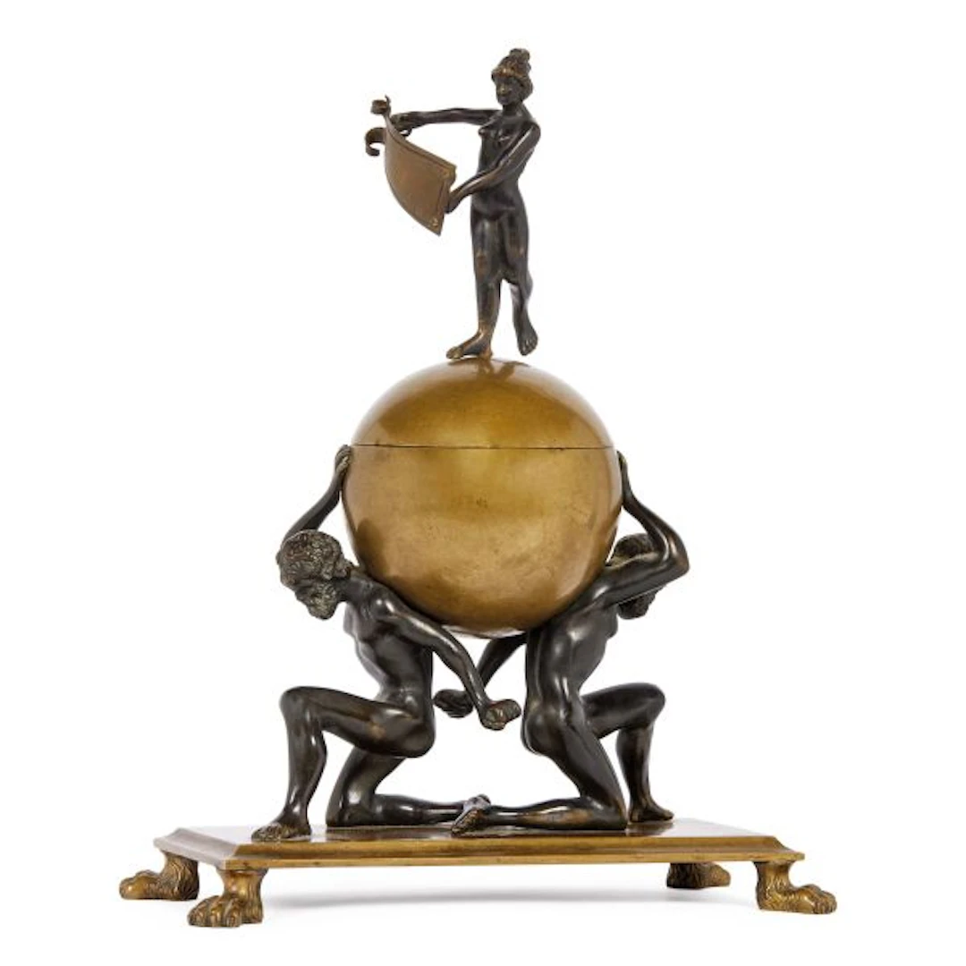 AN INKWELL, LATE 19TH CENTURY