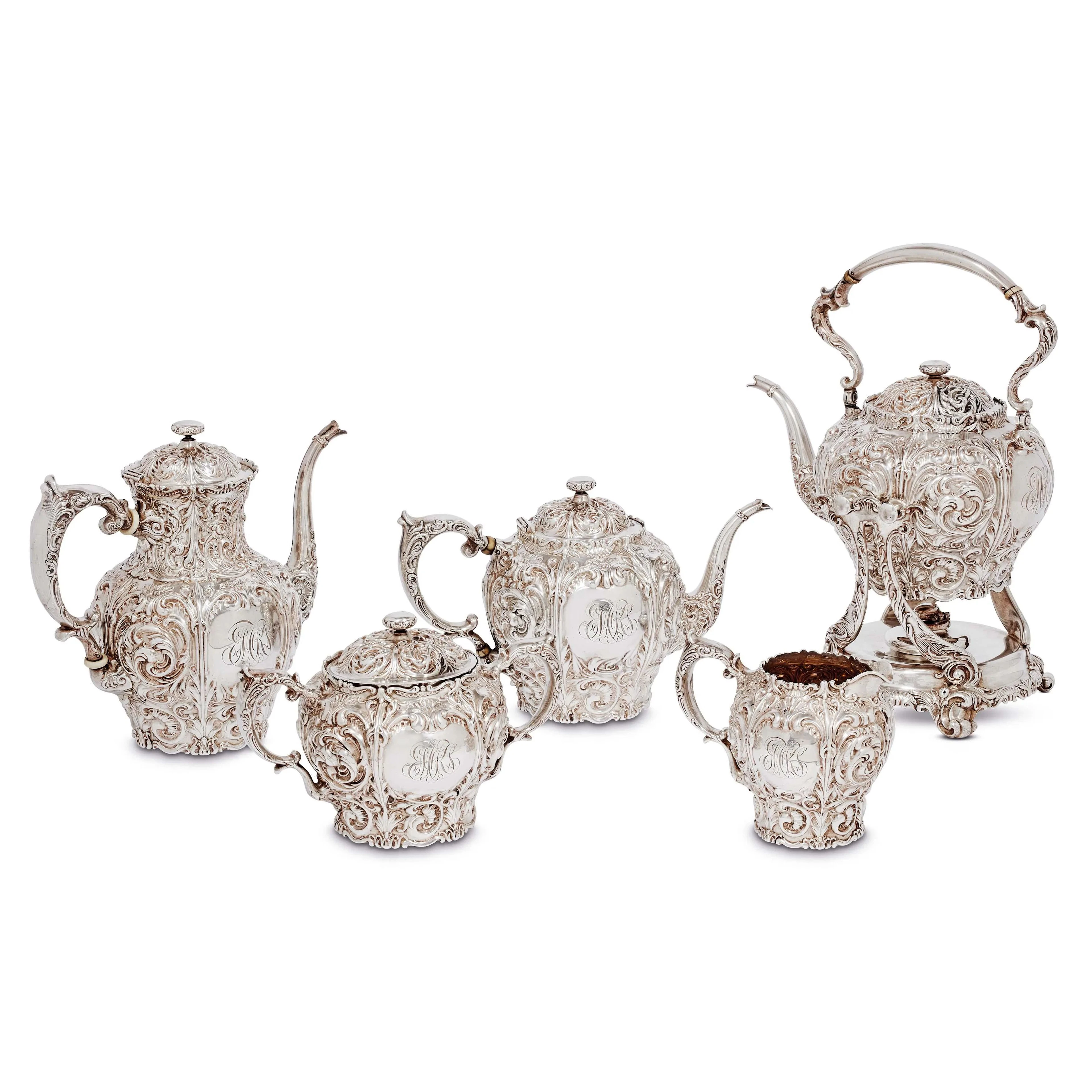 A SILVER TEA AND COFFEE SET, TIFFANY & CO (CHARLES T. COOK), 1902/1907