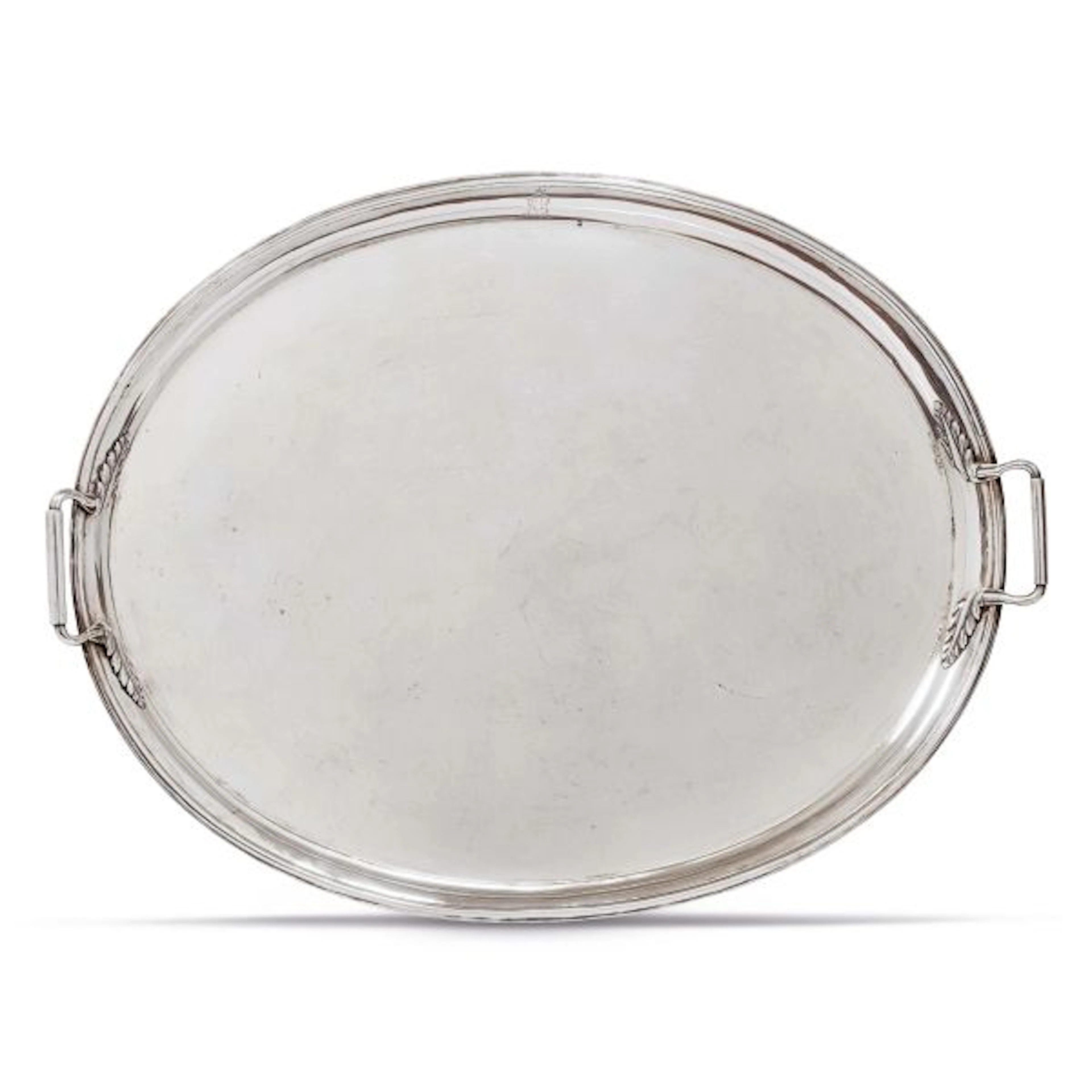 A SILVER TRAY, 19TH/20TH CENTURY