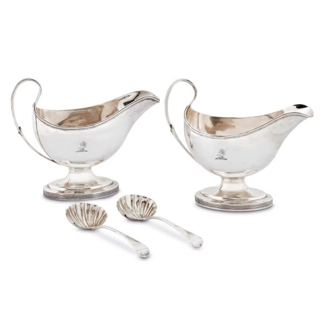A PAIR OF SILVER SAUCE BOATS, PETER & ANN BATEMAN, LONDON, 1792/1793