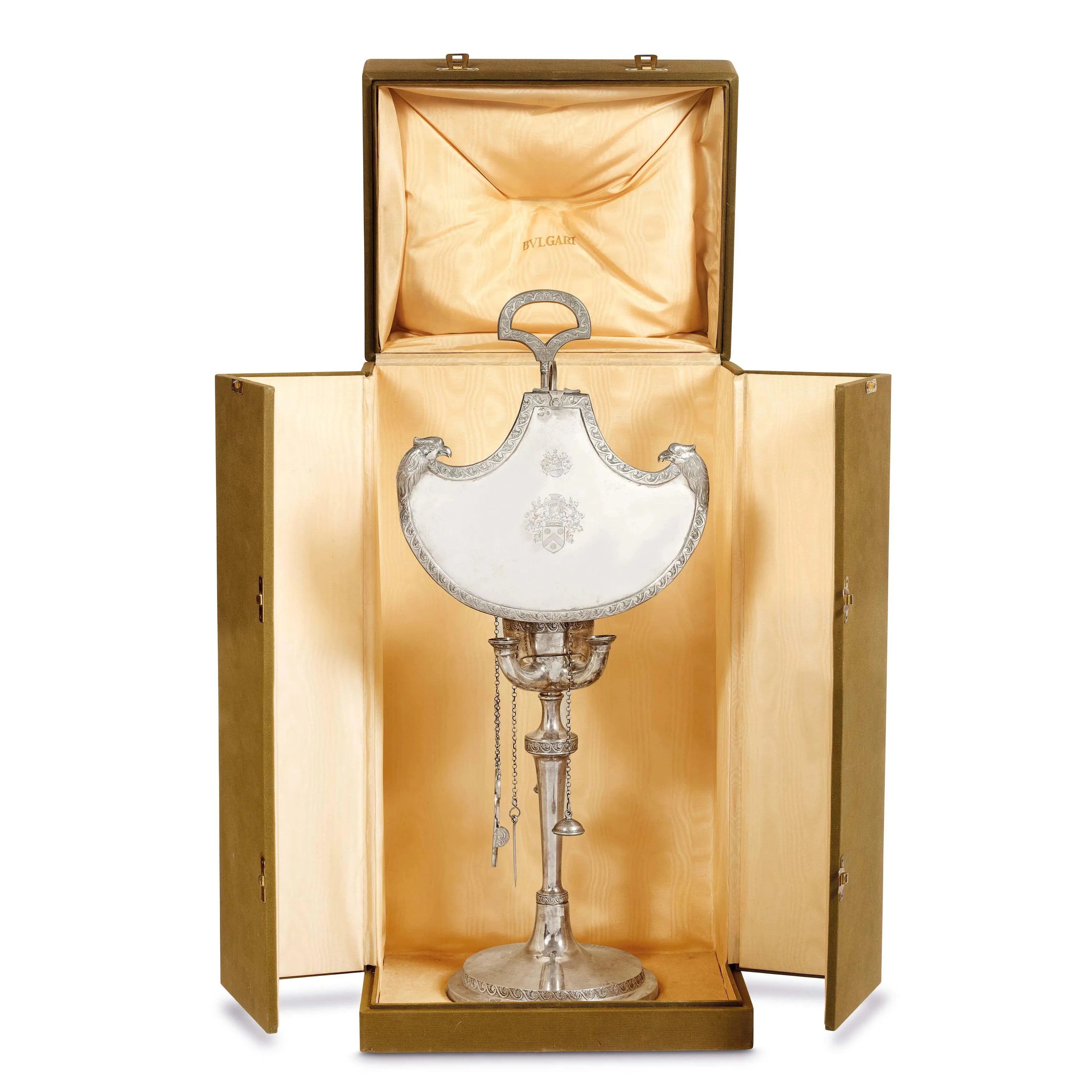 A SILVER LUCERNA, PIETRO SCHISANI, NAPLES, 1810