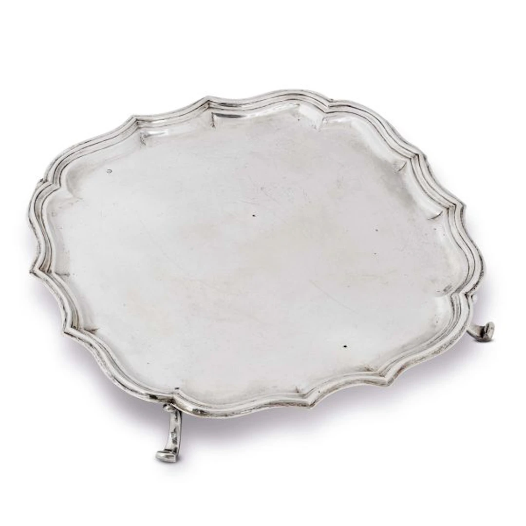 A SILVER SALVER, VENICE, 18TH CENTURY