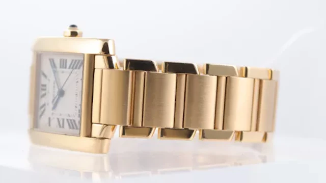 Cartier Tank Francaise 18ct Yellow Gold Ref 1840 with Box and Papers 1999