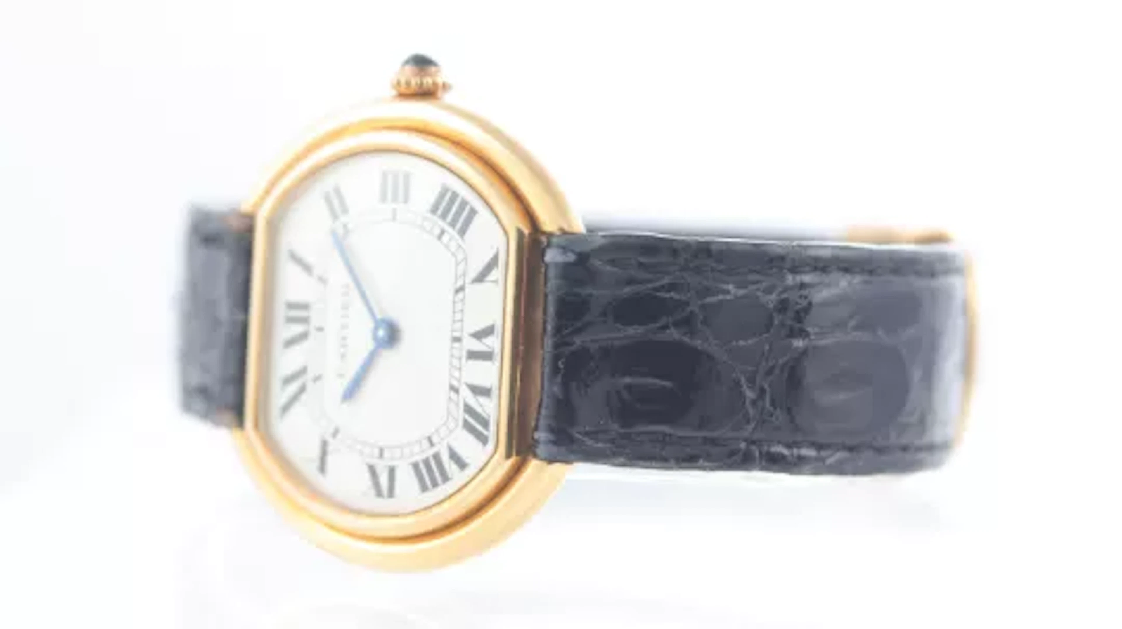 Cartier Gondole Ellipse 18ct yellow gold Ref 78091 with Box and Papers 1986