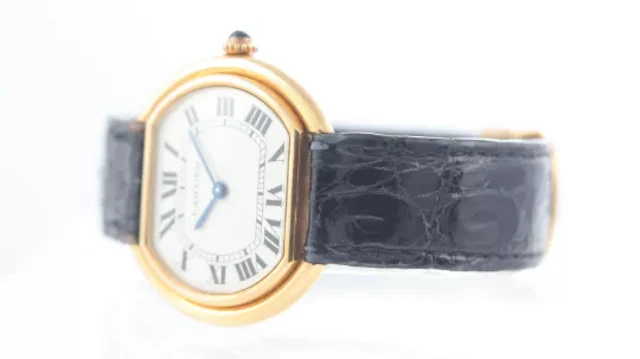 Cartier Gondole Ellipse 18ct yellow gold Ref 78091 with Box and Papers 1986