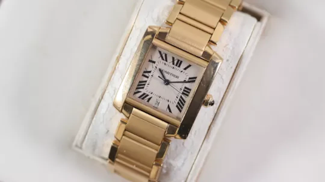 Cartier Tank Francaise 18ct Yellow Gold Ref 1840 with Box and Papers 1999