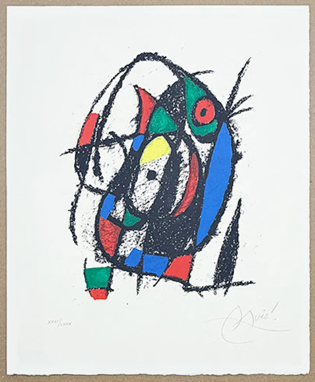 Joan Miró - Litografía en colores "Joan Miró Litógrafo II" (M.1040)