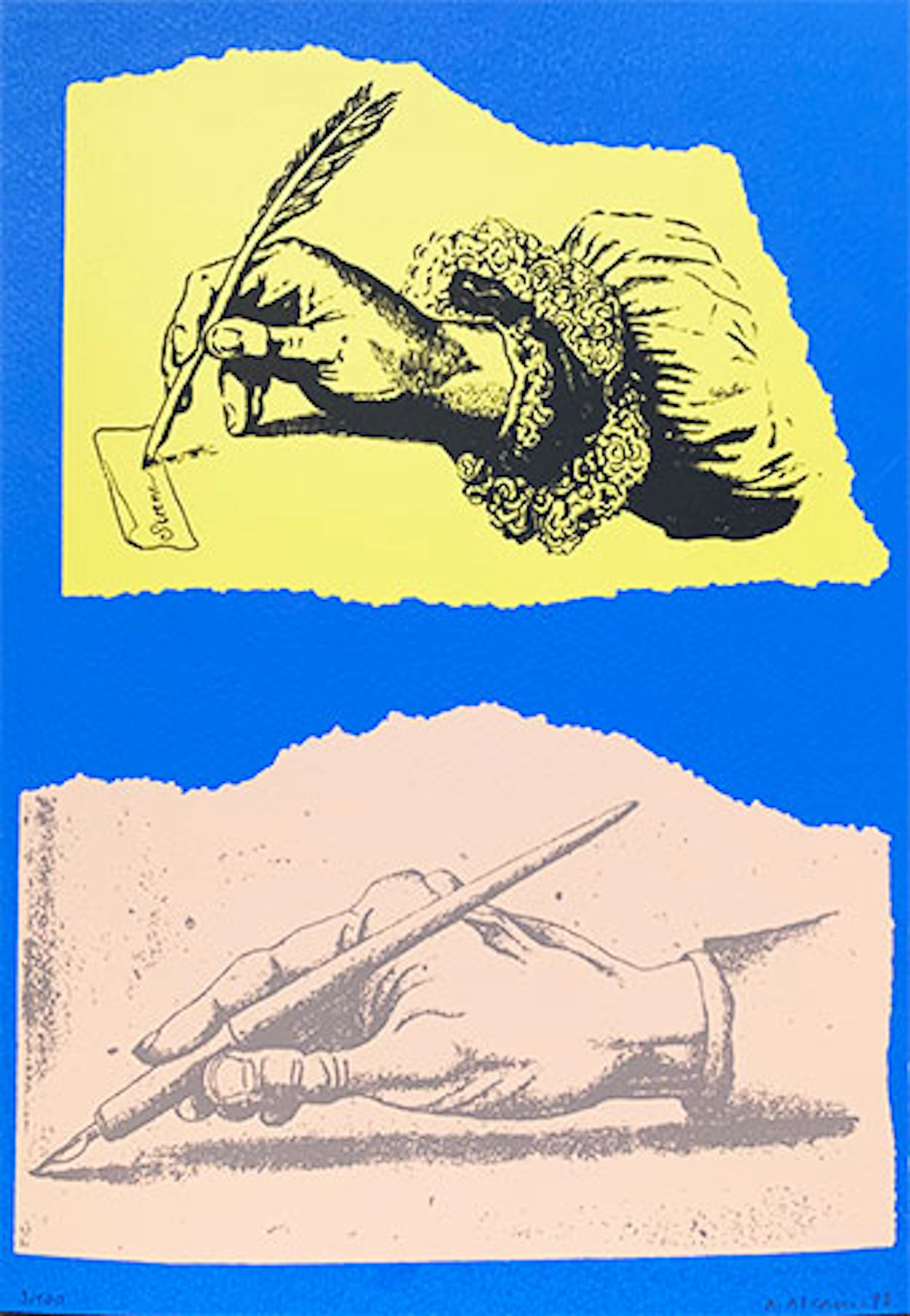 Alfredo Alcaín - Serigrafía "La Escritura" #5