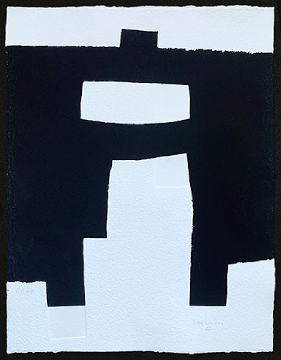 Eduardo Chillida - Serigrafía con Gofrado "Donostia" (San Sebastián)