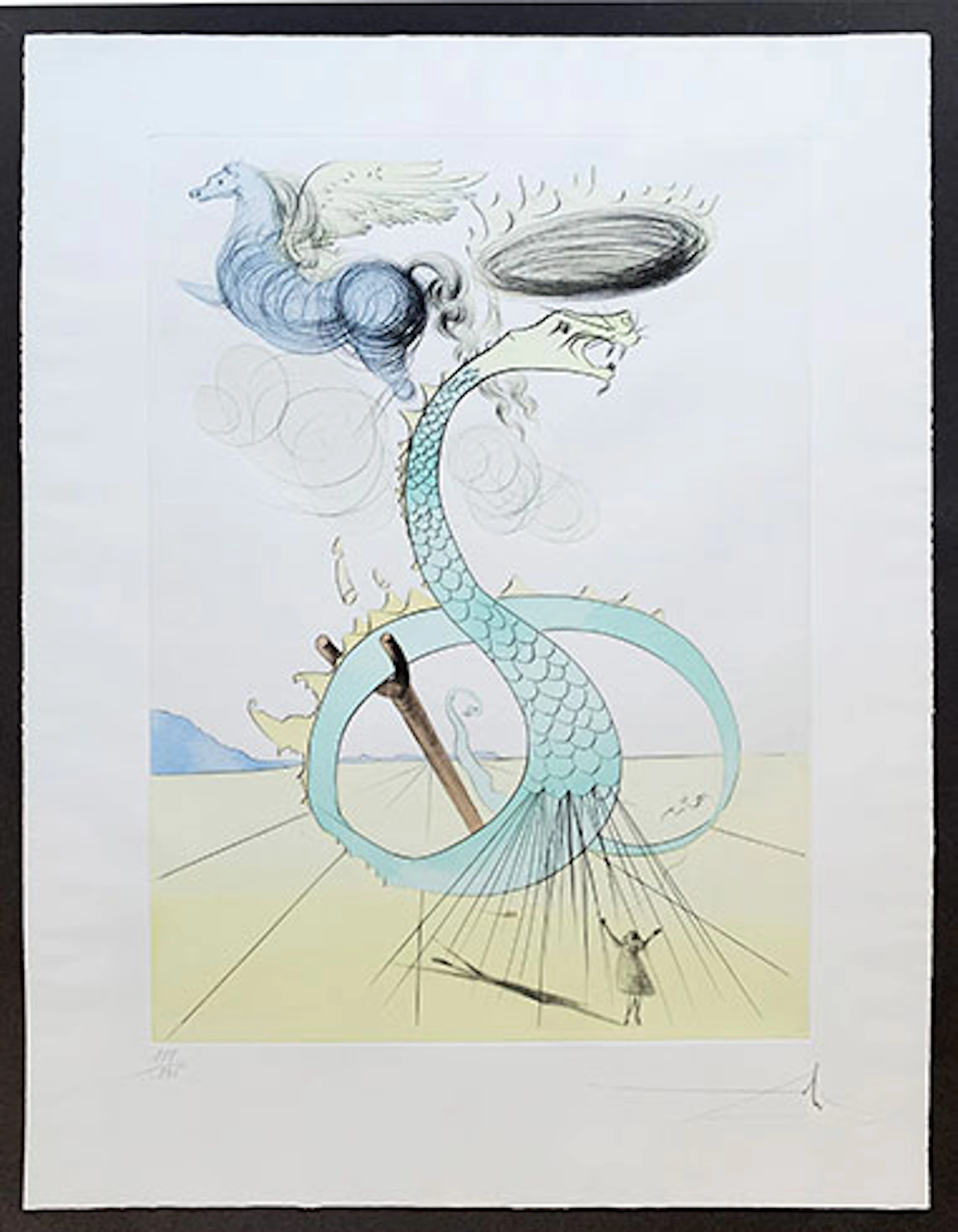 Salvador Dalí - Grabado al Aguafuerte "Dan" - Twelve Tribes of Israel
