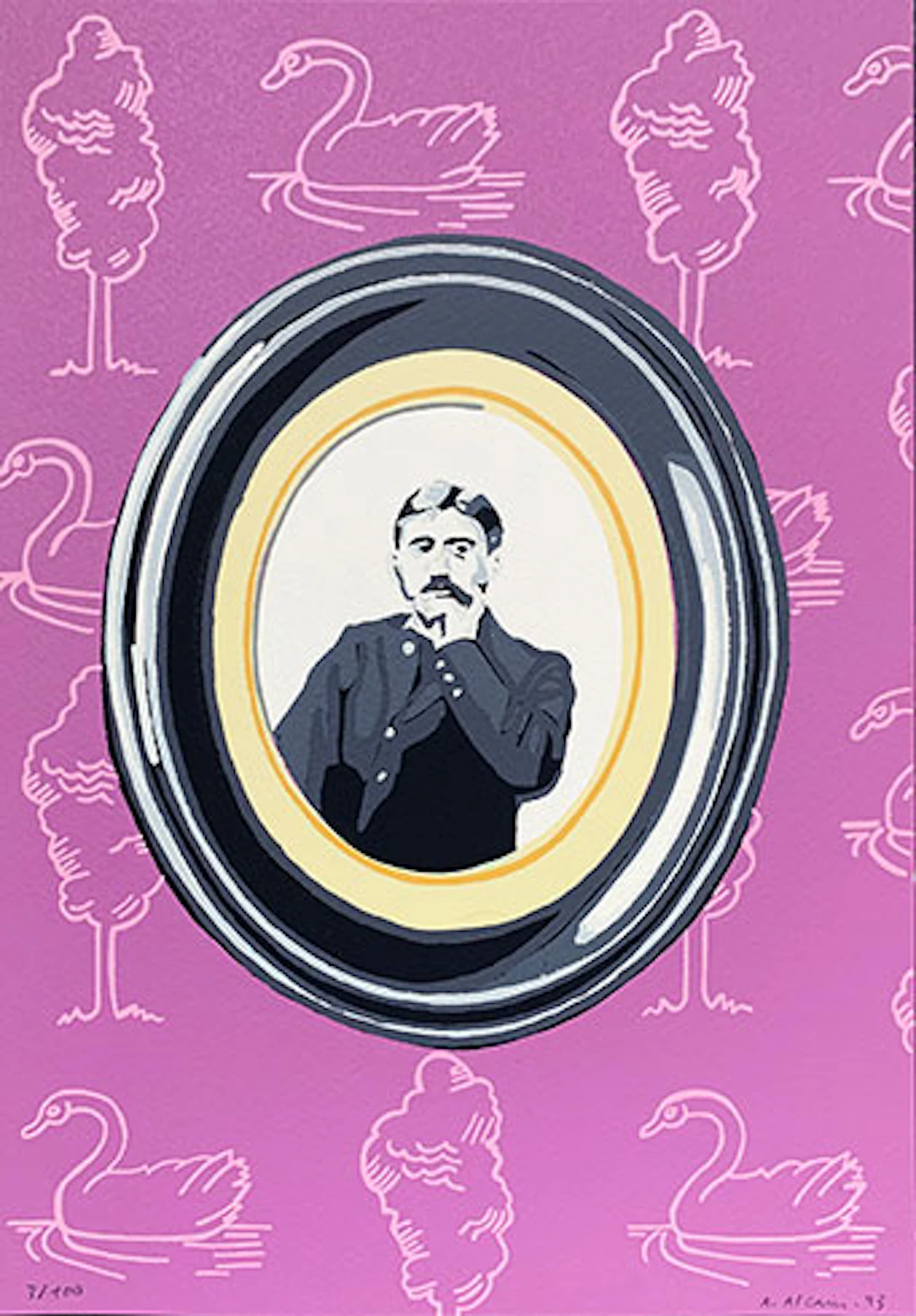 Alfredo Alcaín - Serigrafía "La Escritura" #6