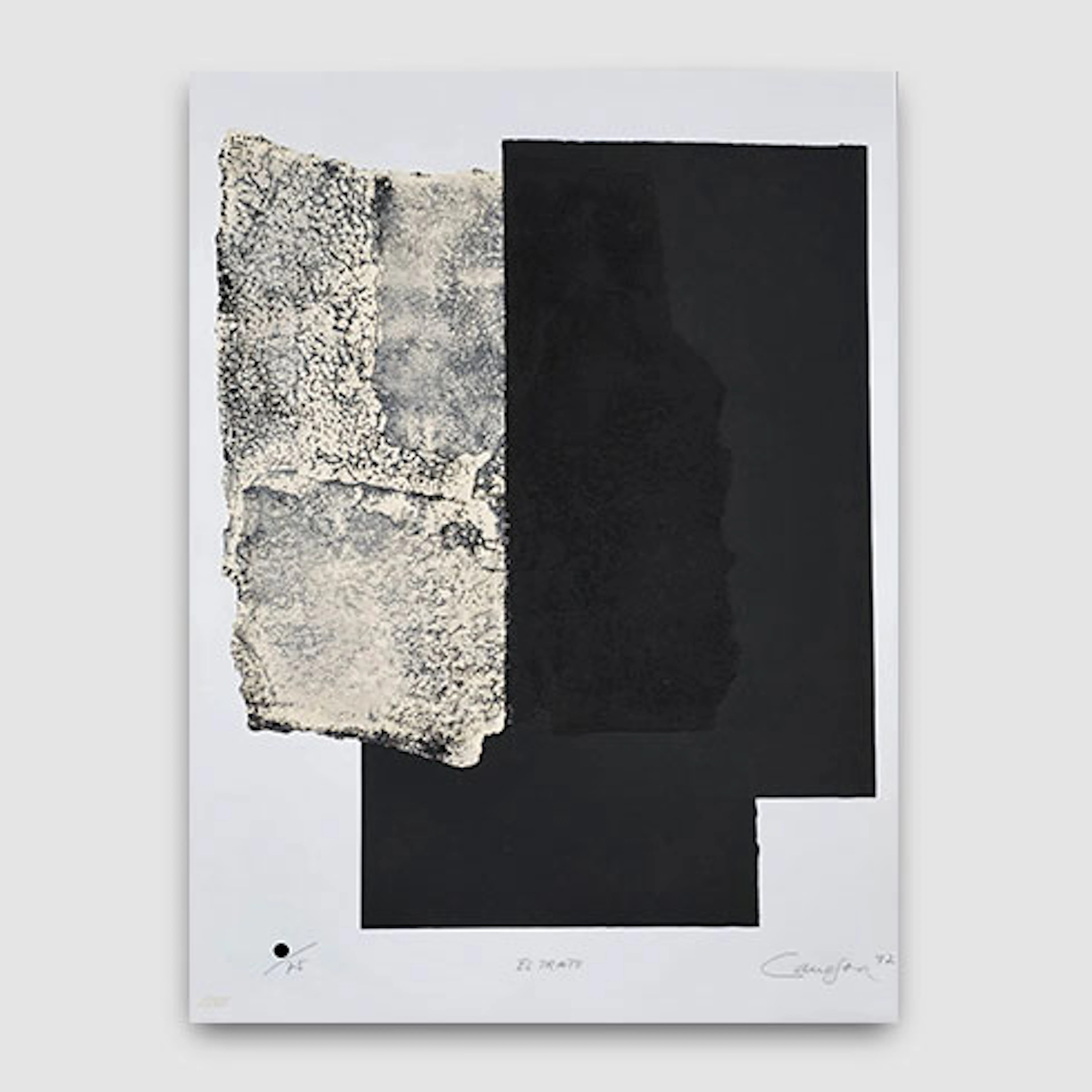 Rafael Canogar - Serigrafía sobre tela "Estrato"