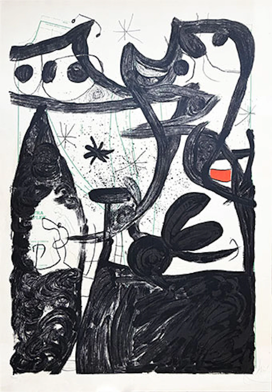 Joan Miró - Litografía "Défilé de Mannequins au Pôle Nord"