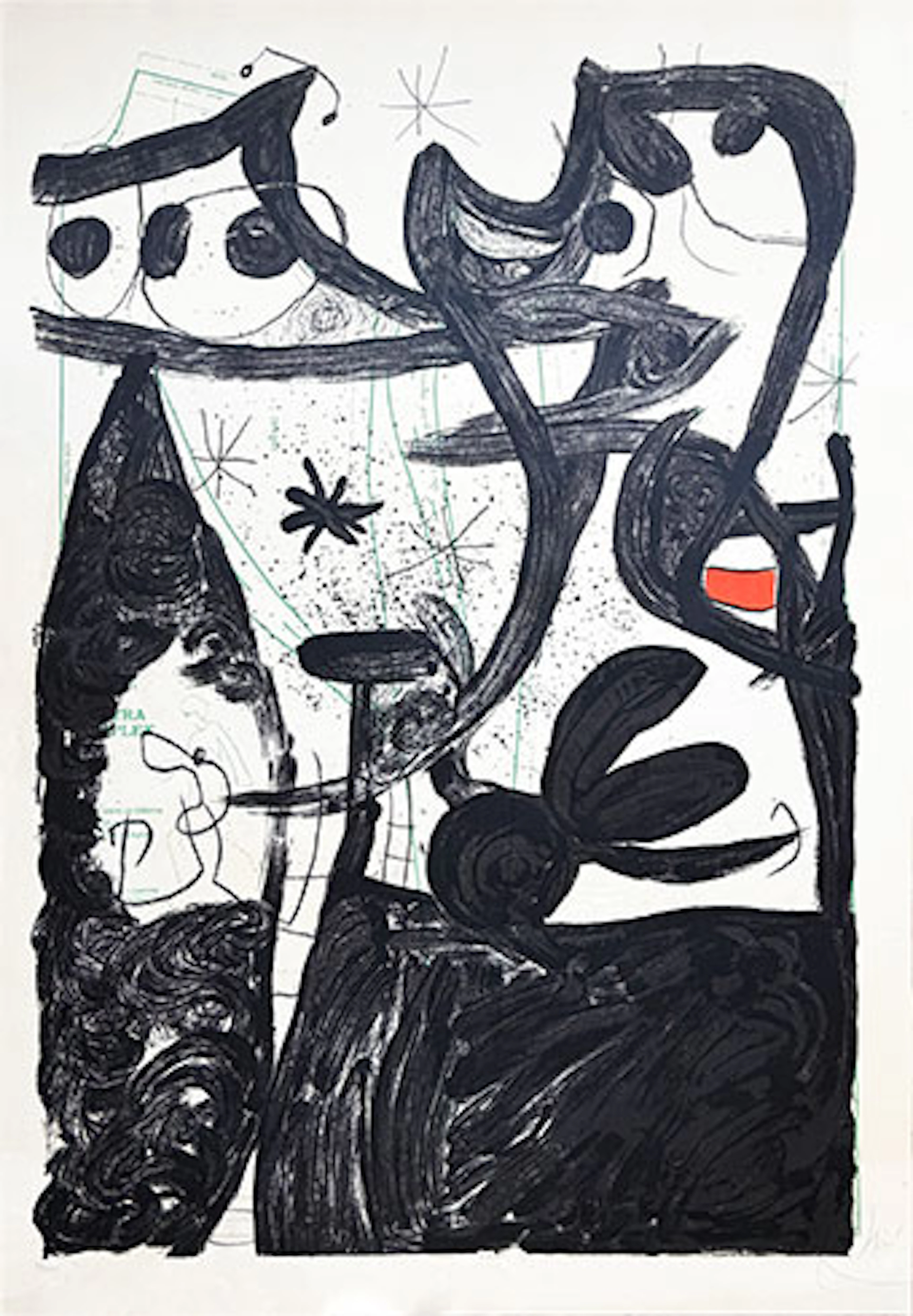 Joan Miró - Litografía "Défilé de Mannequins au Pôle Nord"