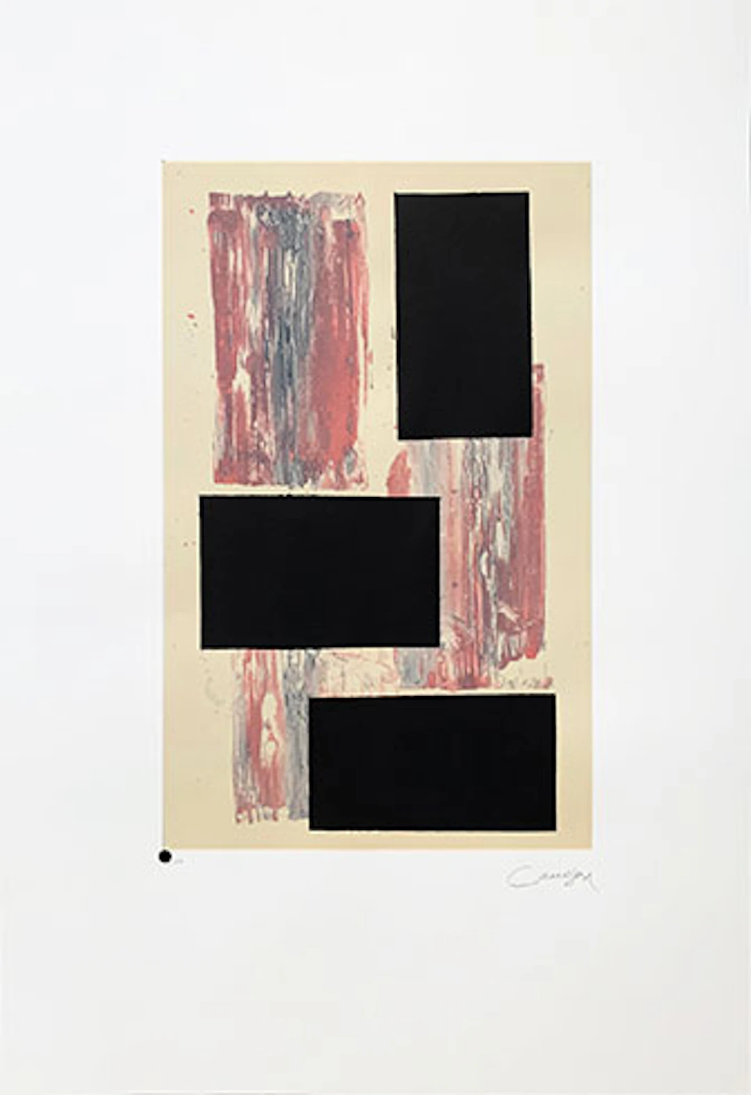 Rafael Canogar - Litografía y Serigrafía "P-27-10"