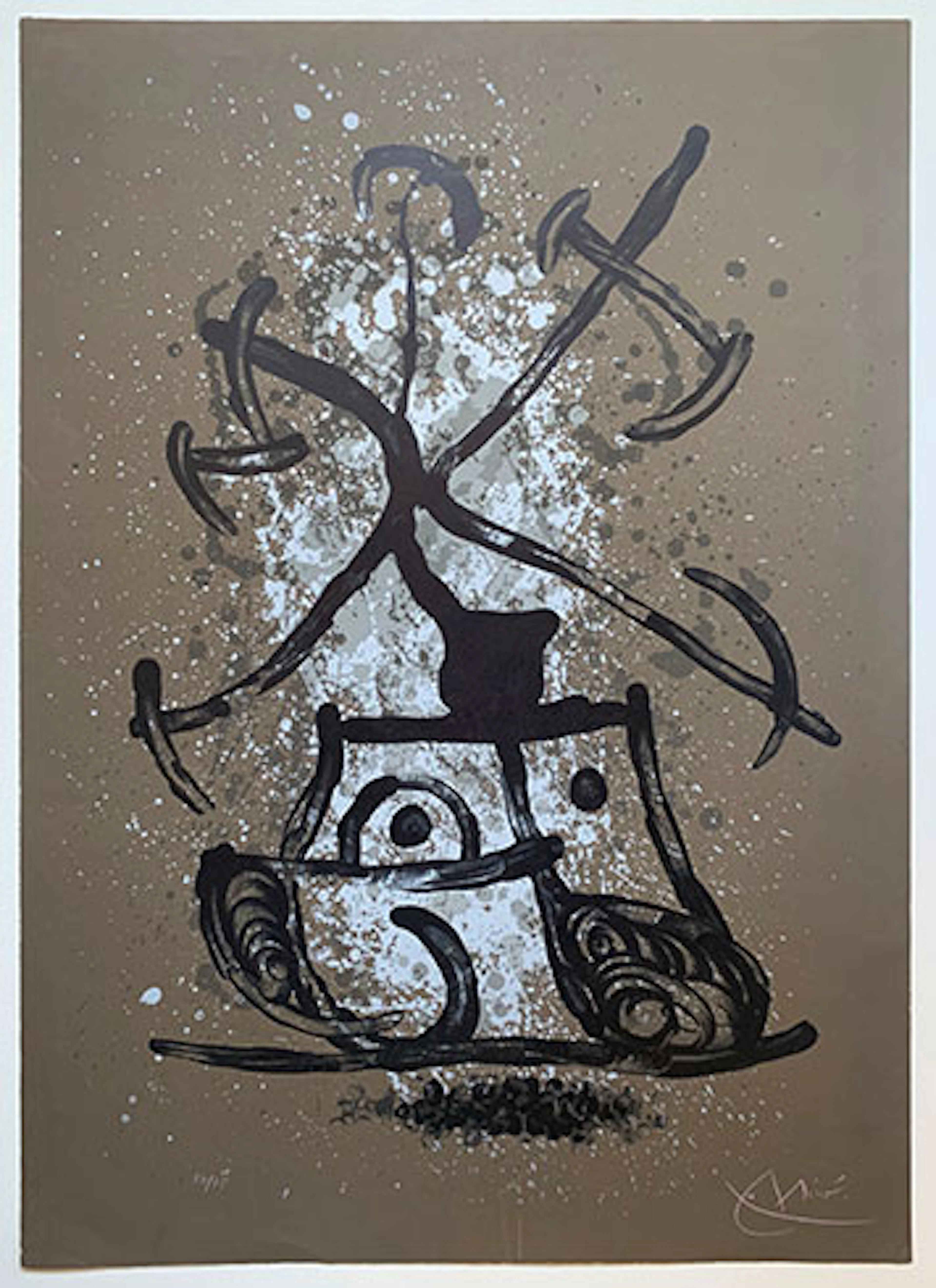 Joan Miró - Litografía "L'entraîneuse-brun"