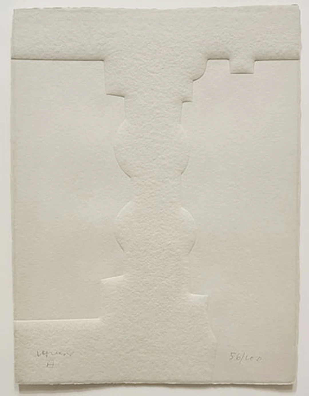 Eduardo Chillida - Gofrado "Parmenides: Le Poème V"