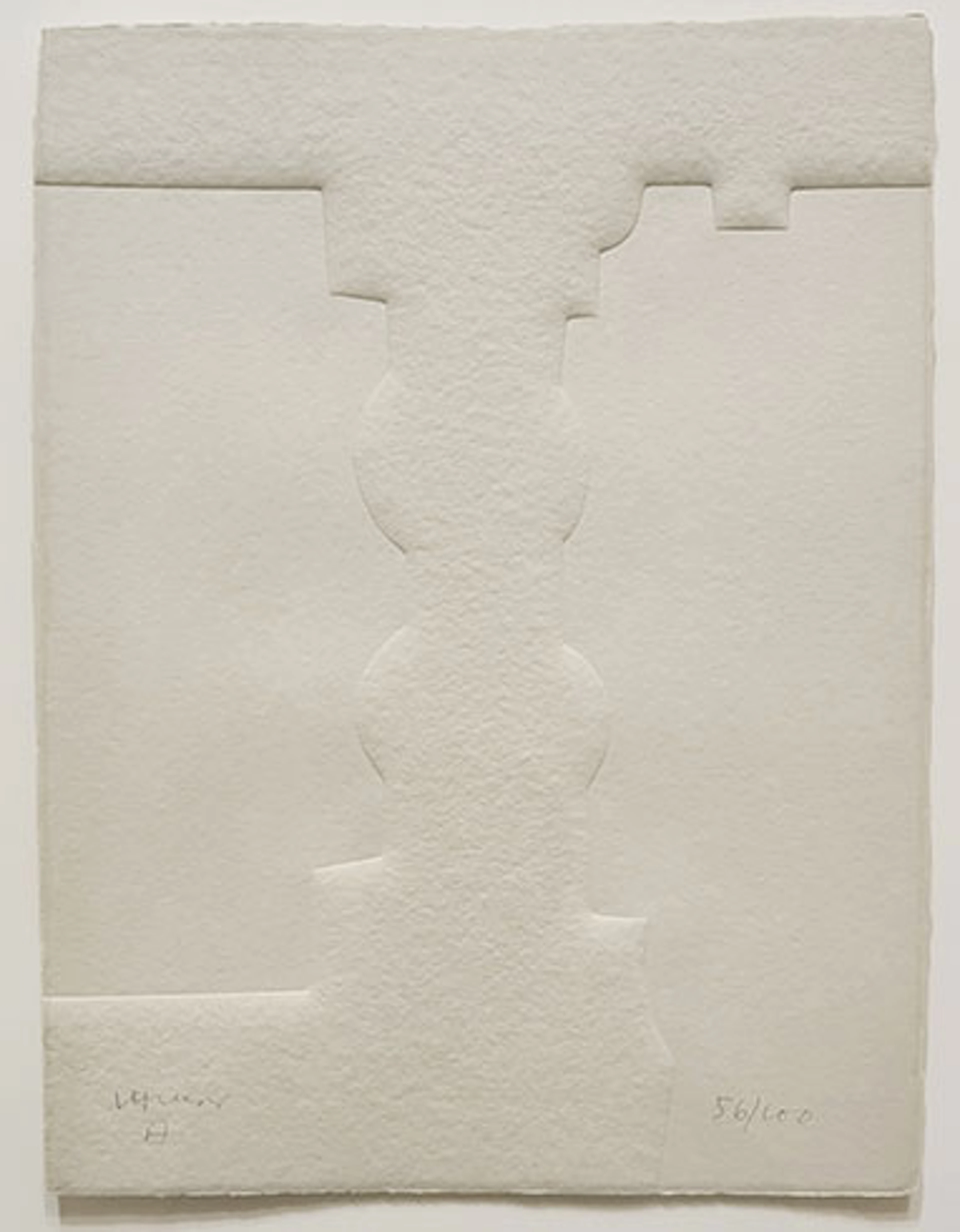 Eduardo Chillida - Gofrado "Parmenides: Le Poème V"