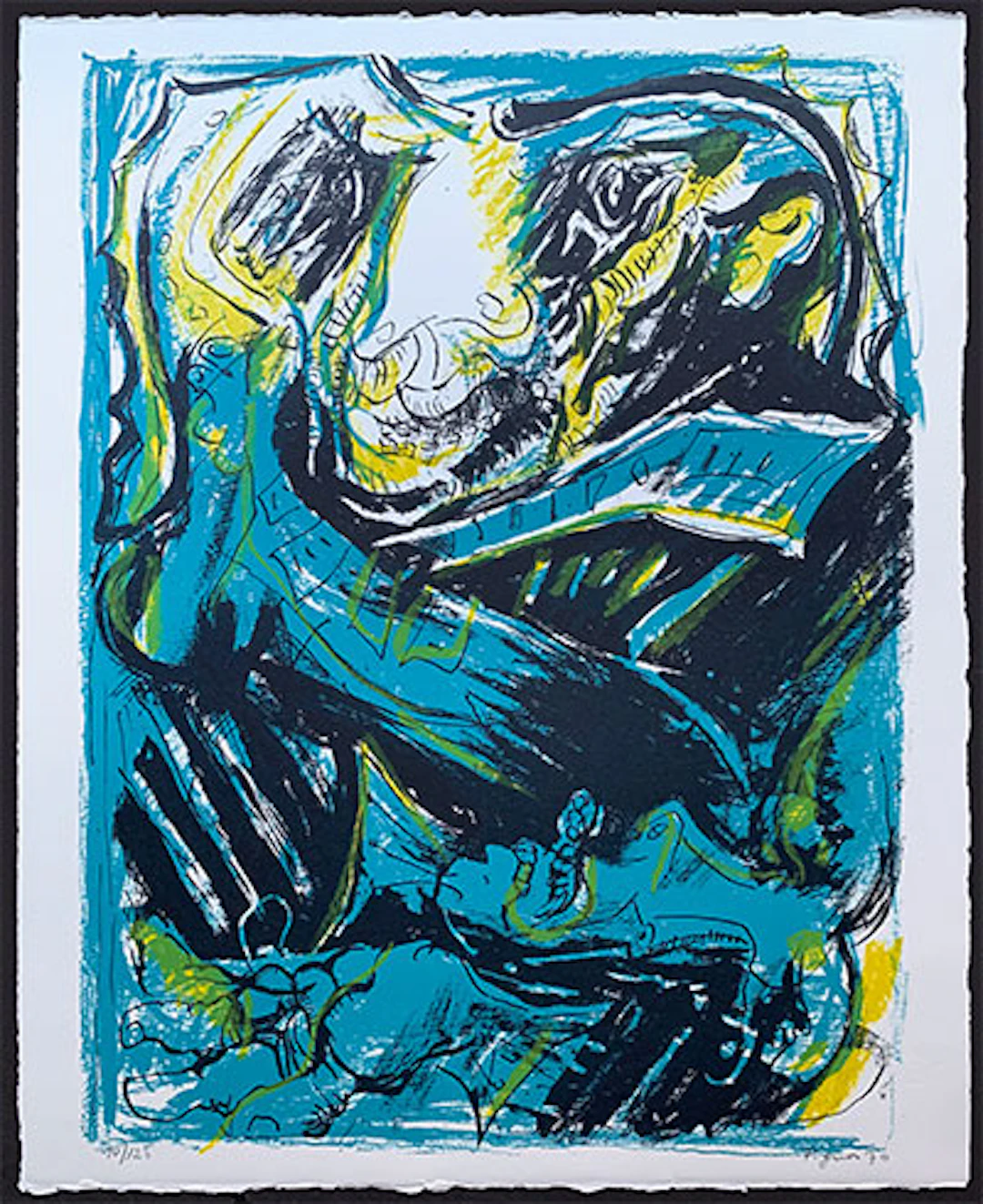 Edouard Pignon - Litografía "Il Círculo de Piedra"