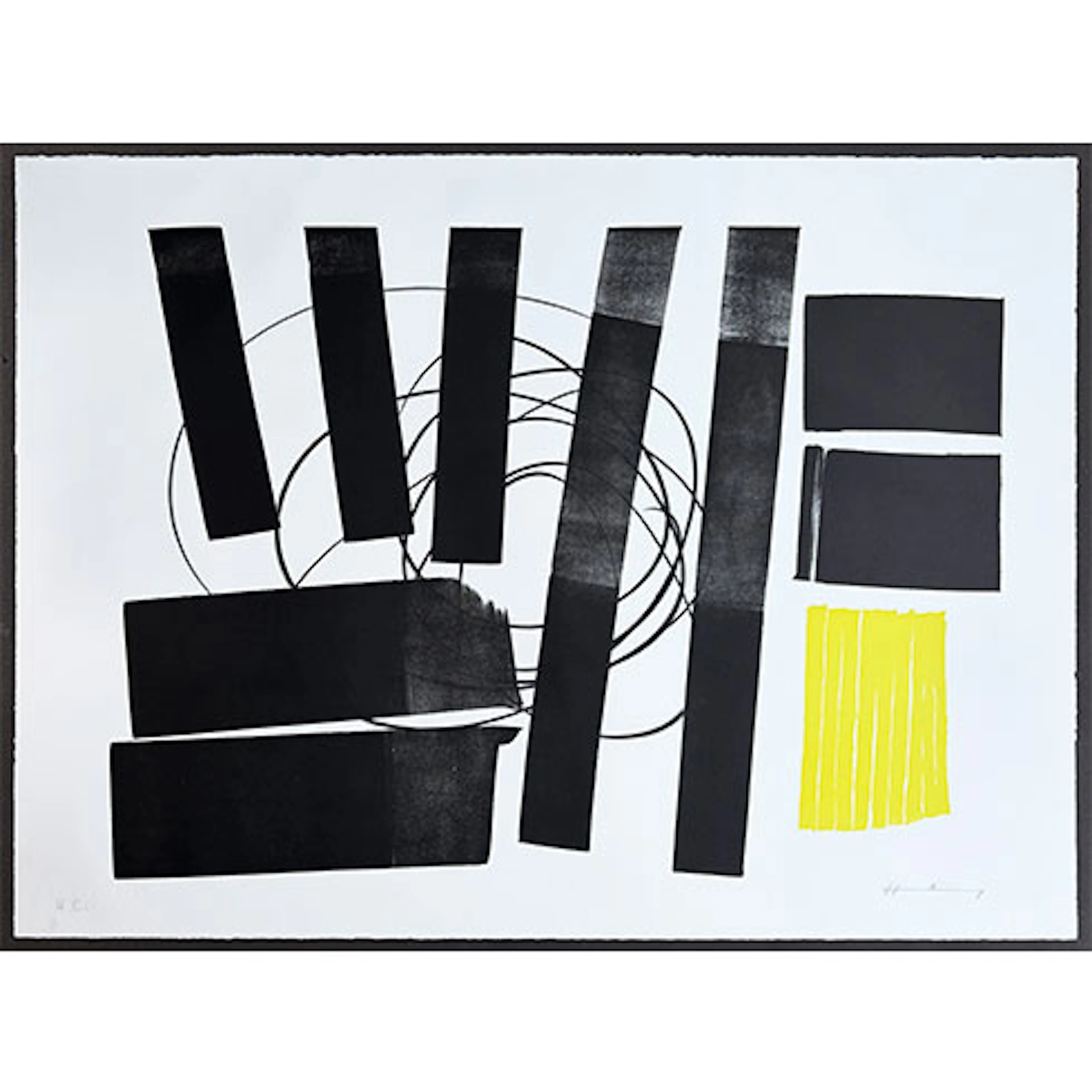 Hans Hartung - Litografía "L-31-1973" (Hommage à Picasso)