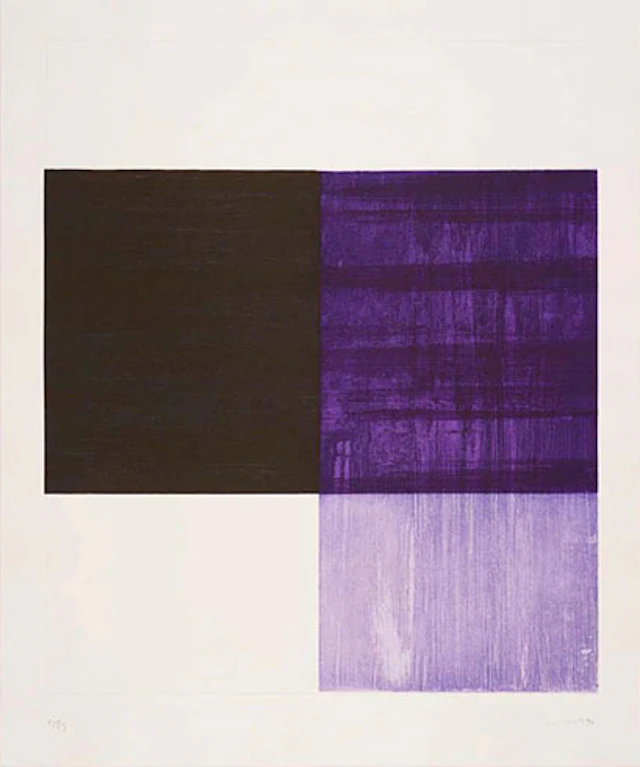 Callum Innes - Aguatinta y Lavis plancha resinada "LBV"