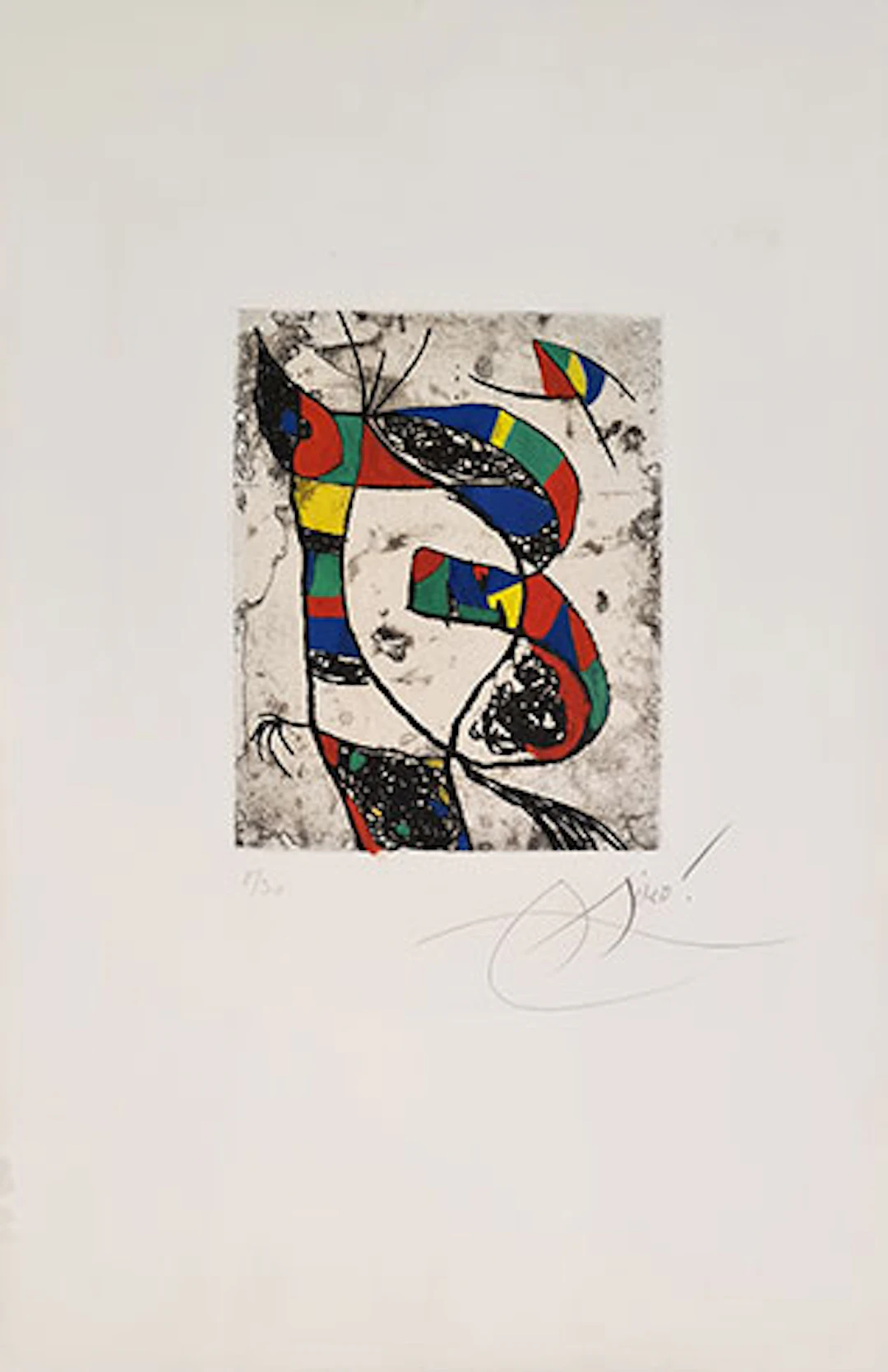 Joan Miró - Grabado al Aguafuerte y Aguatinta "Les Saltimbanques"
