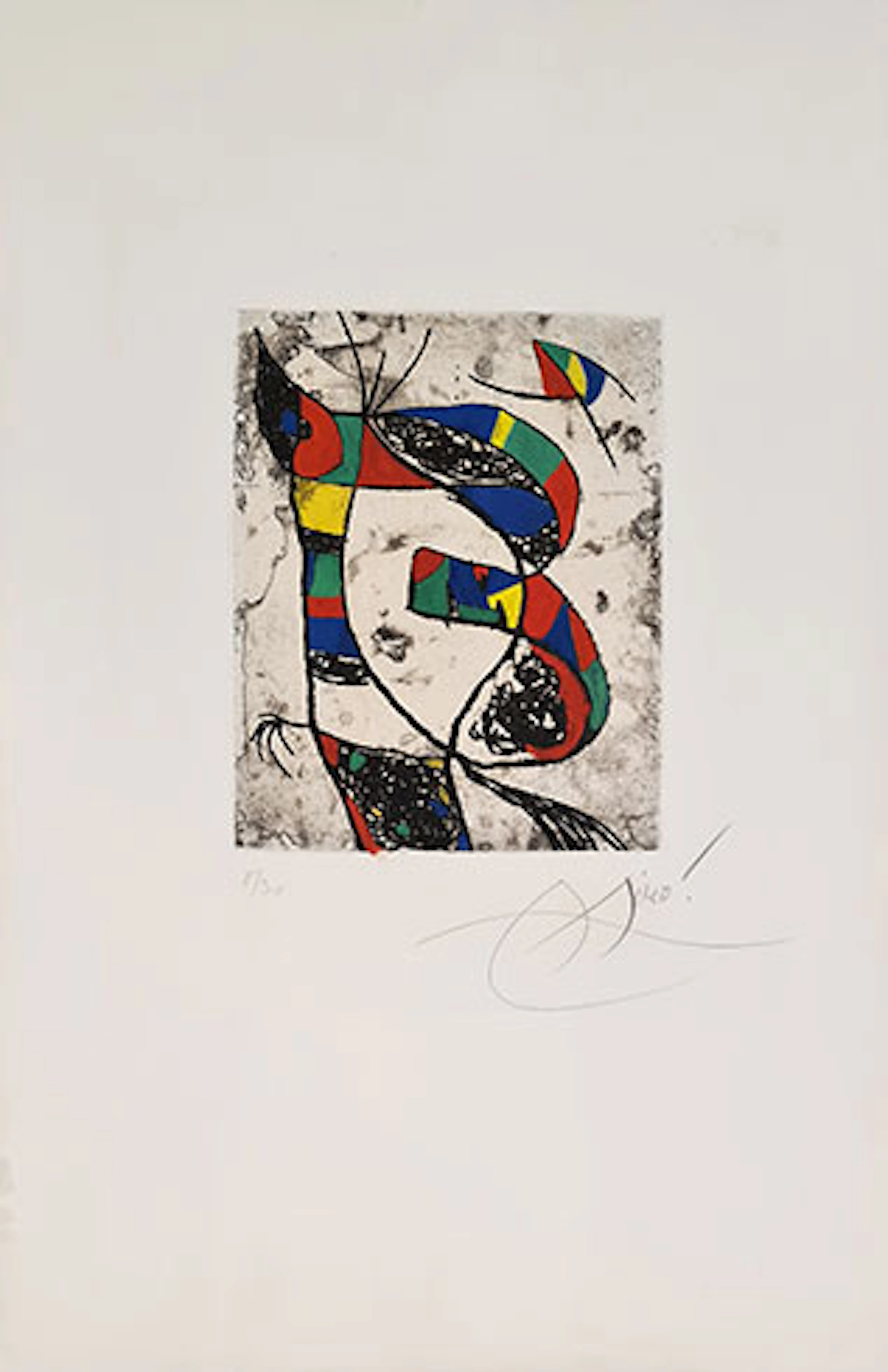 Joan Miró - Grabado al Aguafuerte y Aguatinta "Les Saltimbanques"