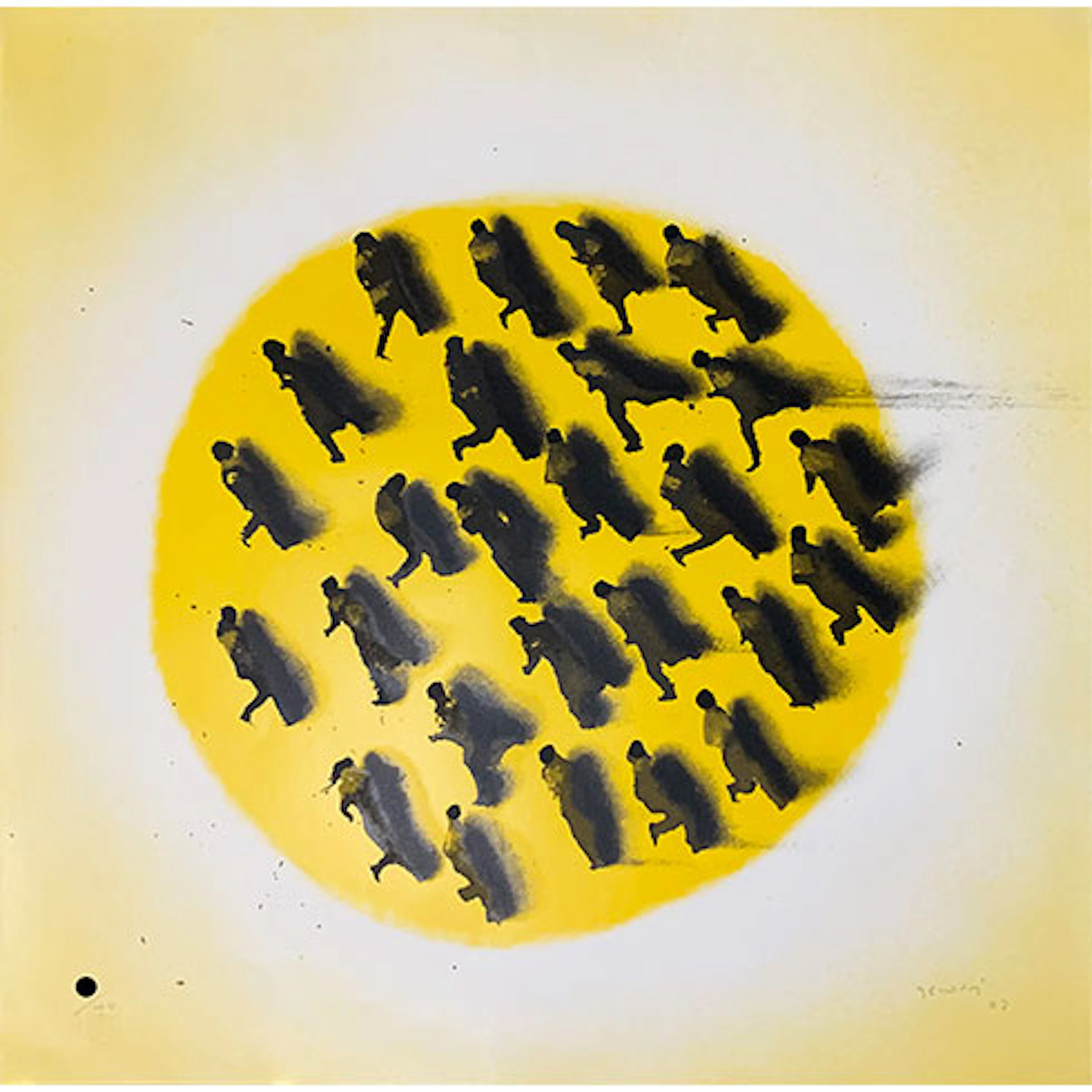Juan Genovés - Serigrafía "Círculo Amarillo"