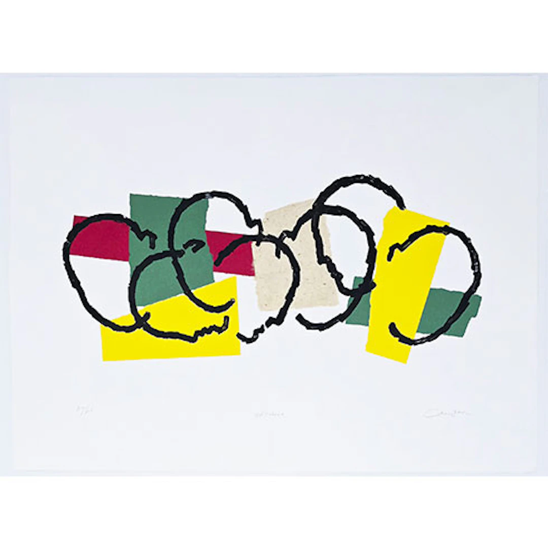 Rafael Canogar - Serigrafía "Urbana 1990/2025"