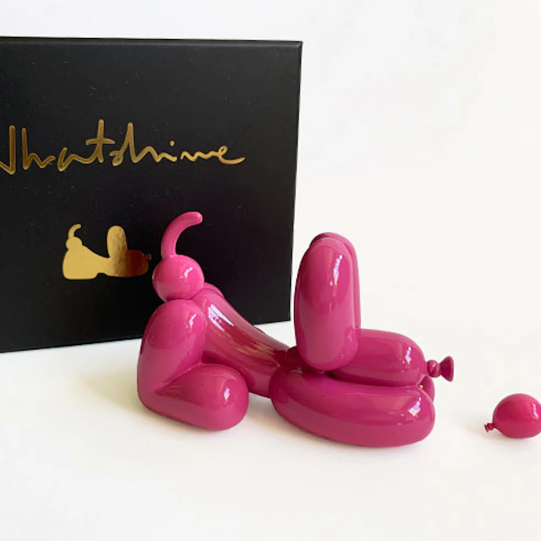 Whatshisname (Sebastian Burdon) - Escultura "Happy POPek Balloon Dog
