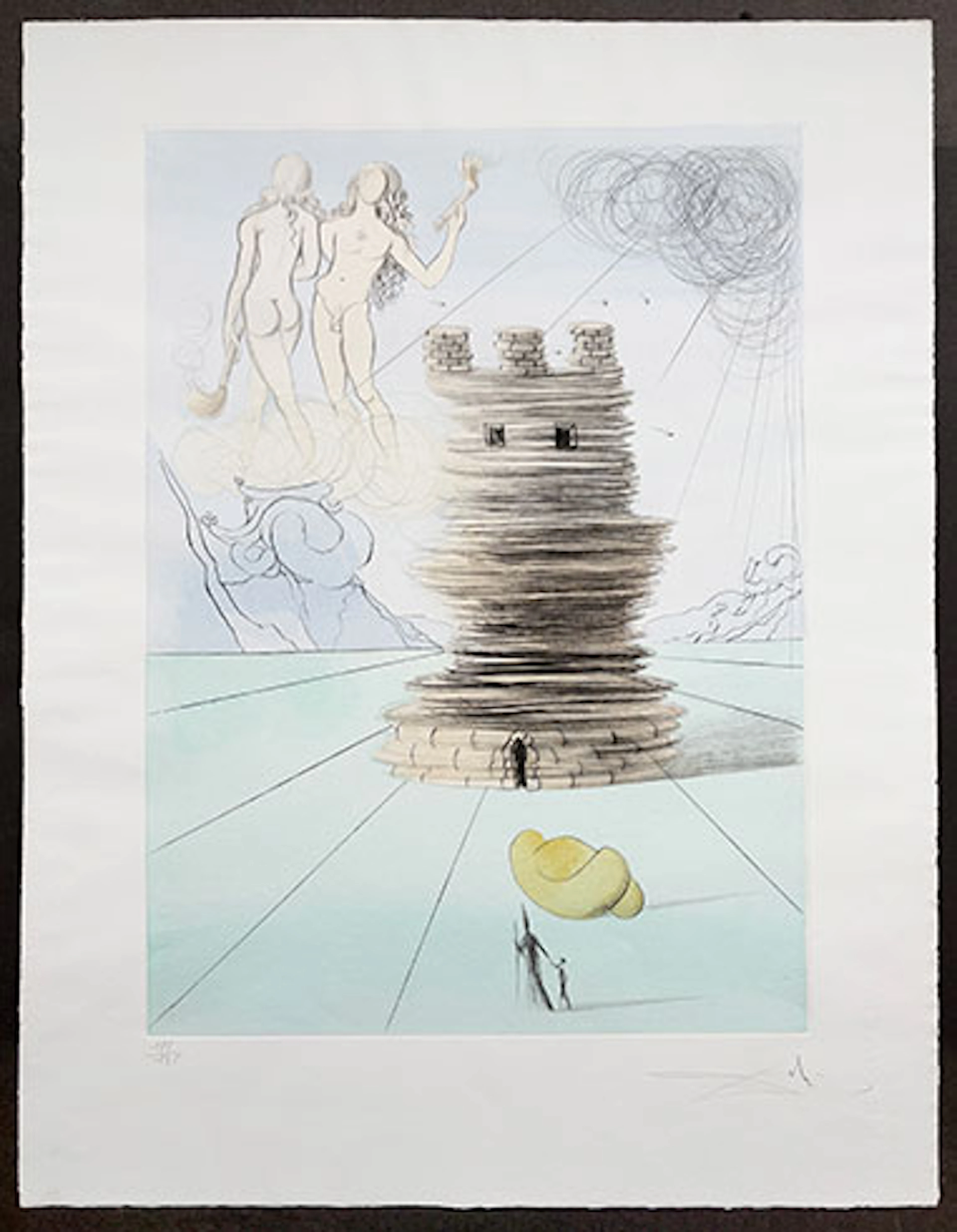 Salvador Dalí - Grabado al Aguafuerte "Simon" - Twelve Tribes of Israel