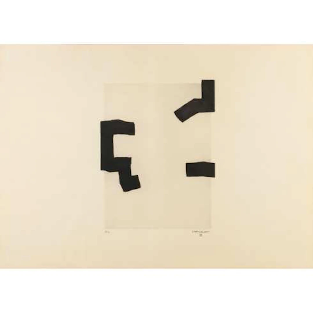 Eduardo Chillida - Grabado al Aguatinta "Leku VI"