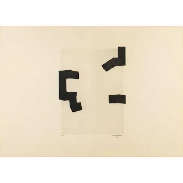 Eduardo Chillida - Grabado al Aguatinta "Leku VI"