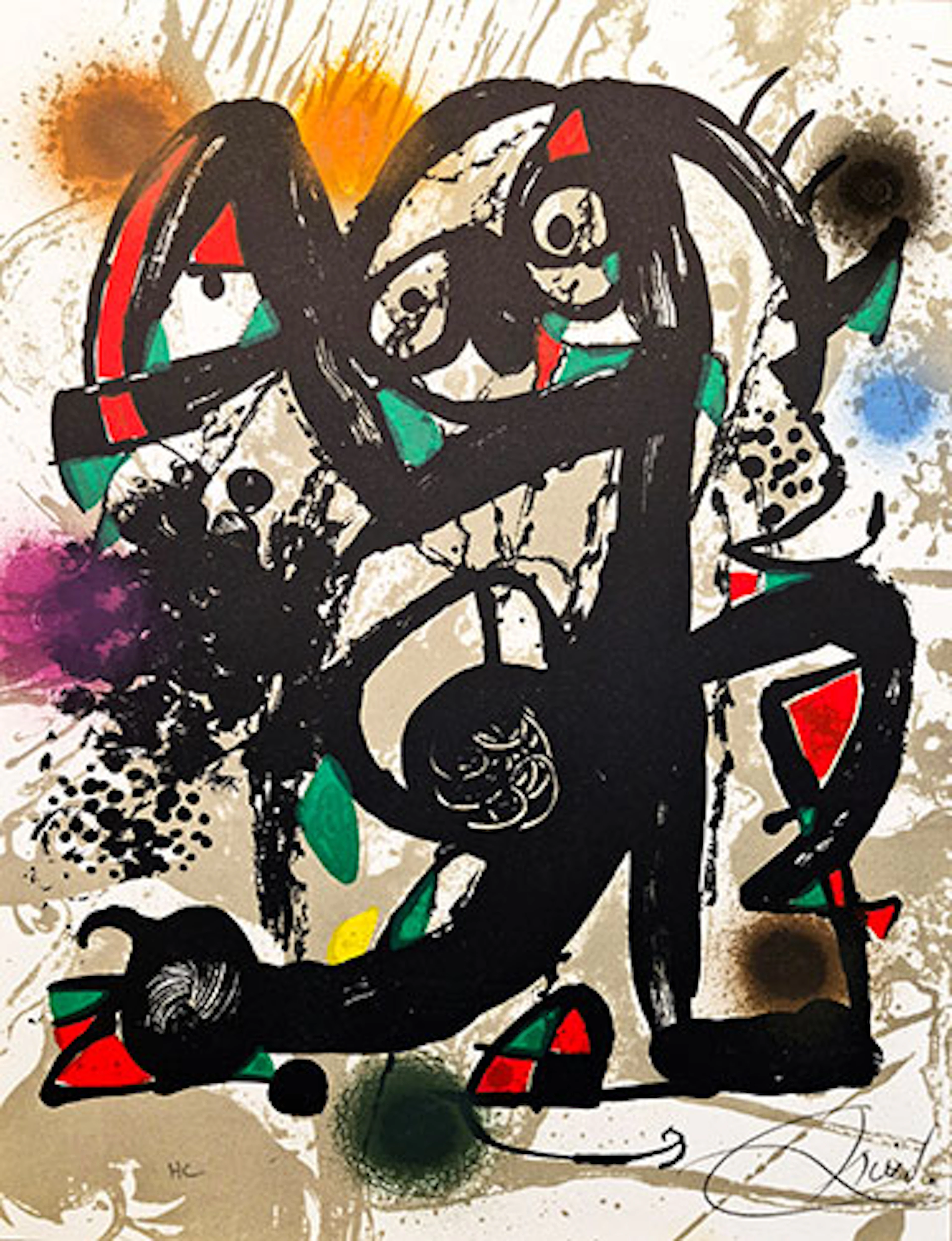 Joan Miró - Litografía en colores "Joan Miró Litographe III" (M.1118)