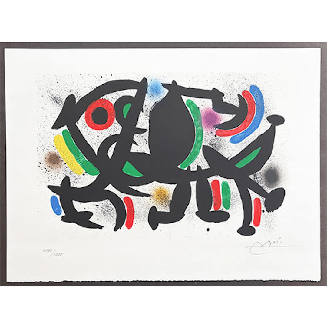 Joan Miró - Litografía en colores "Joan Miró Litógrafo I" (M.864)