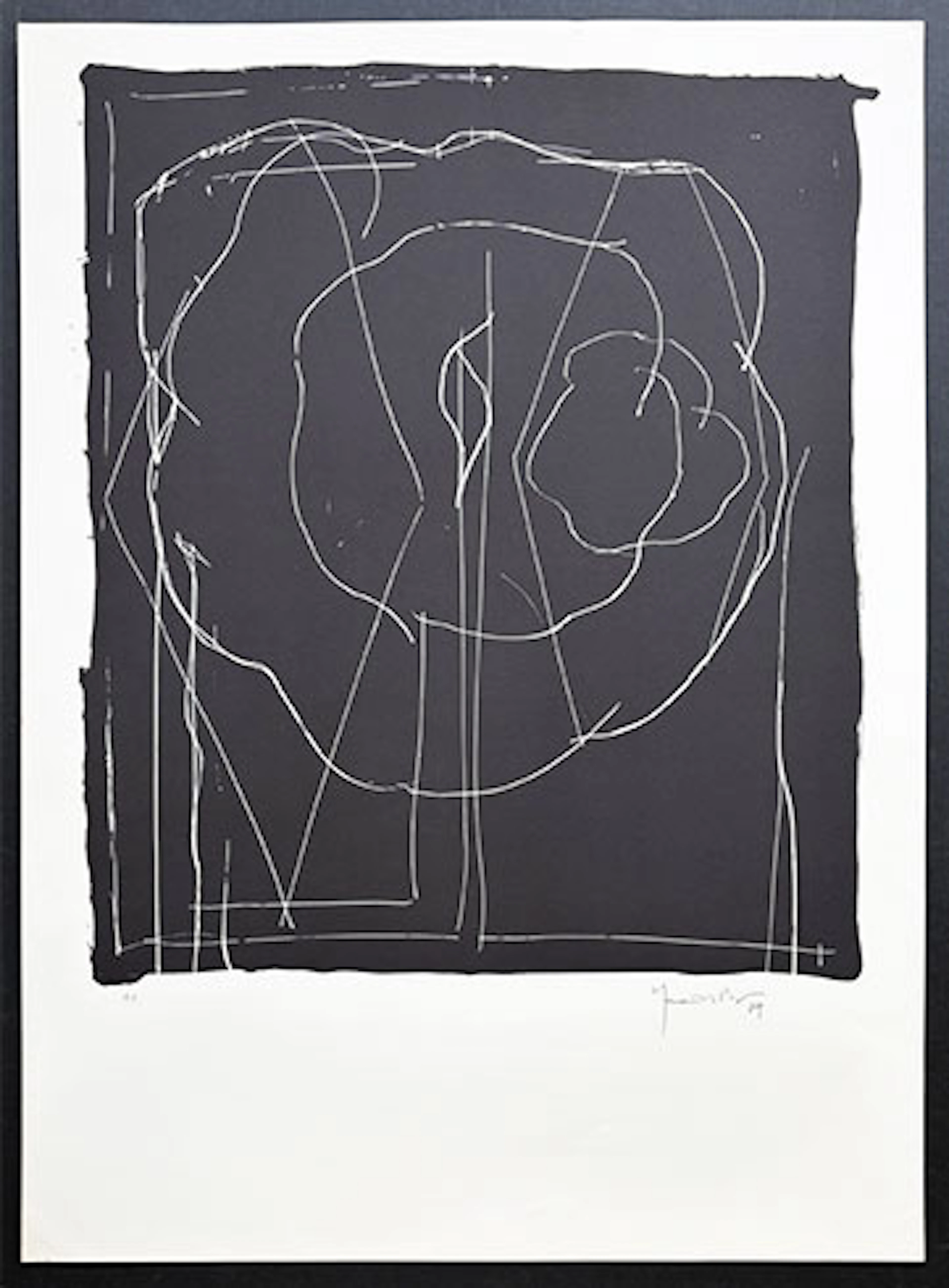 Joan Hernández Pijuán - Litografía "A.L.Barcelona IV"