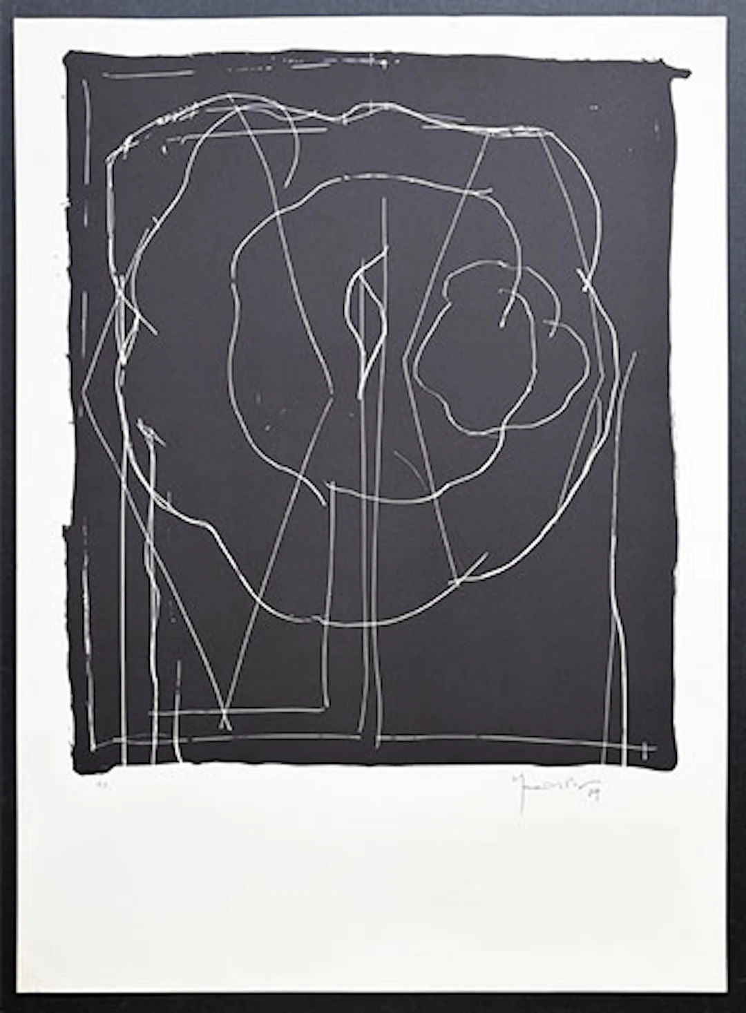 Joan Hernández Pijuán - Litografía "A.L.Barcelona IV"