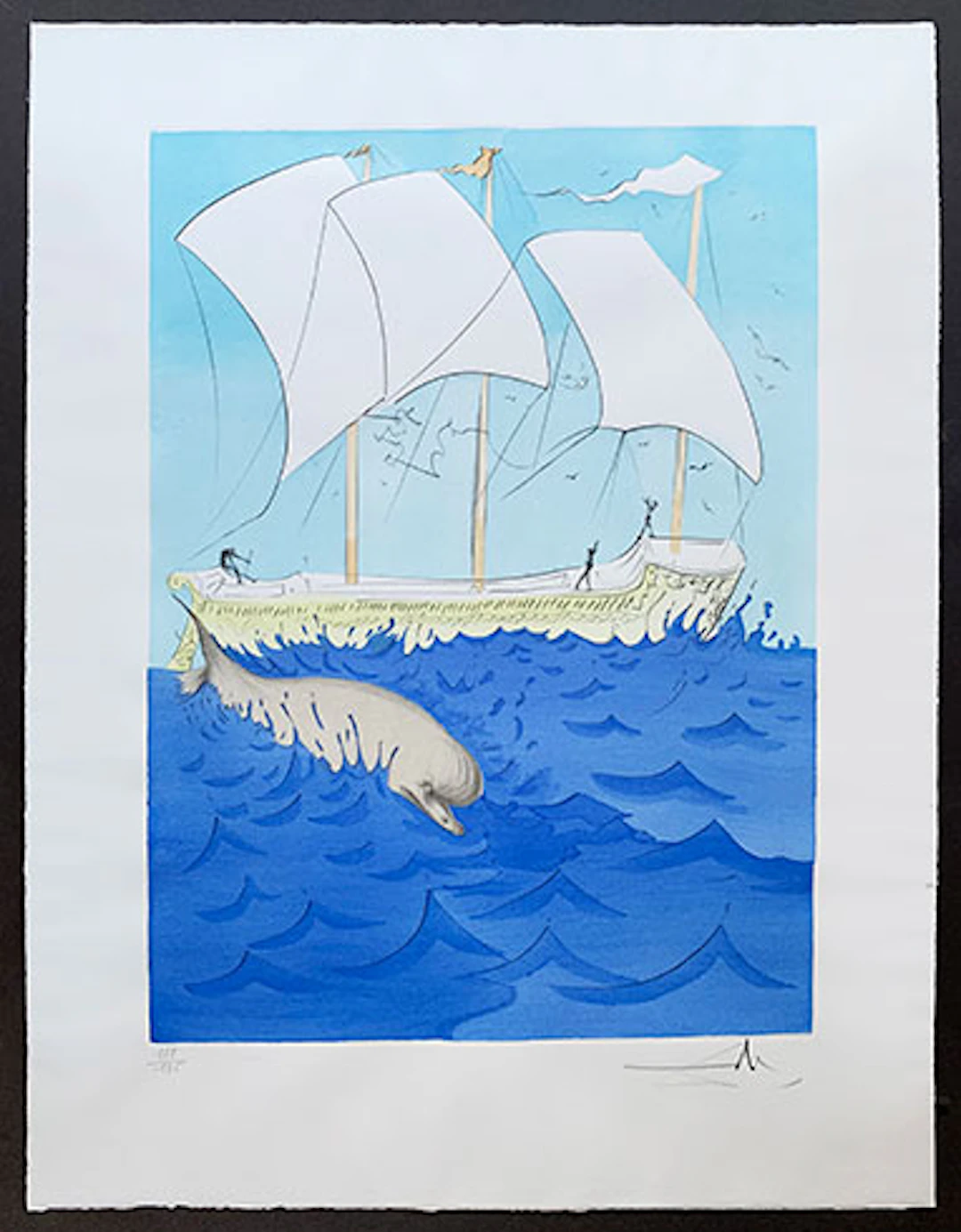 Salvador Dalí - Grabado al Aguafuerte "Zabulon" - Twelve Tribes of Israel